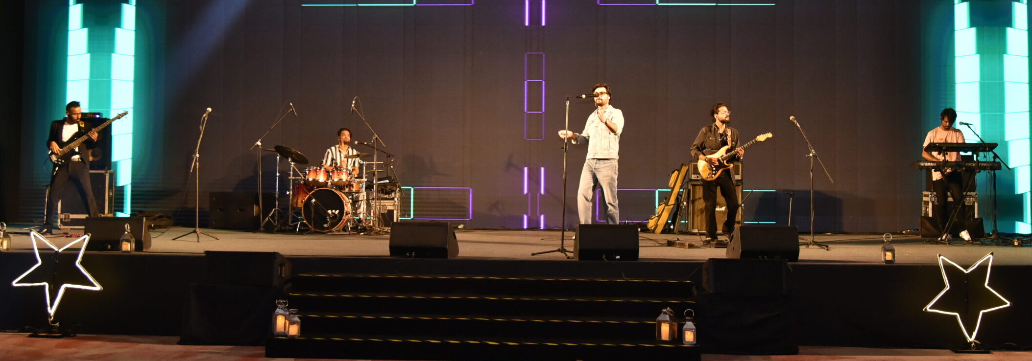 Aakhira Band performing for a corporate event in Jaipur