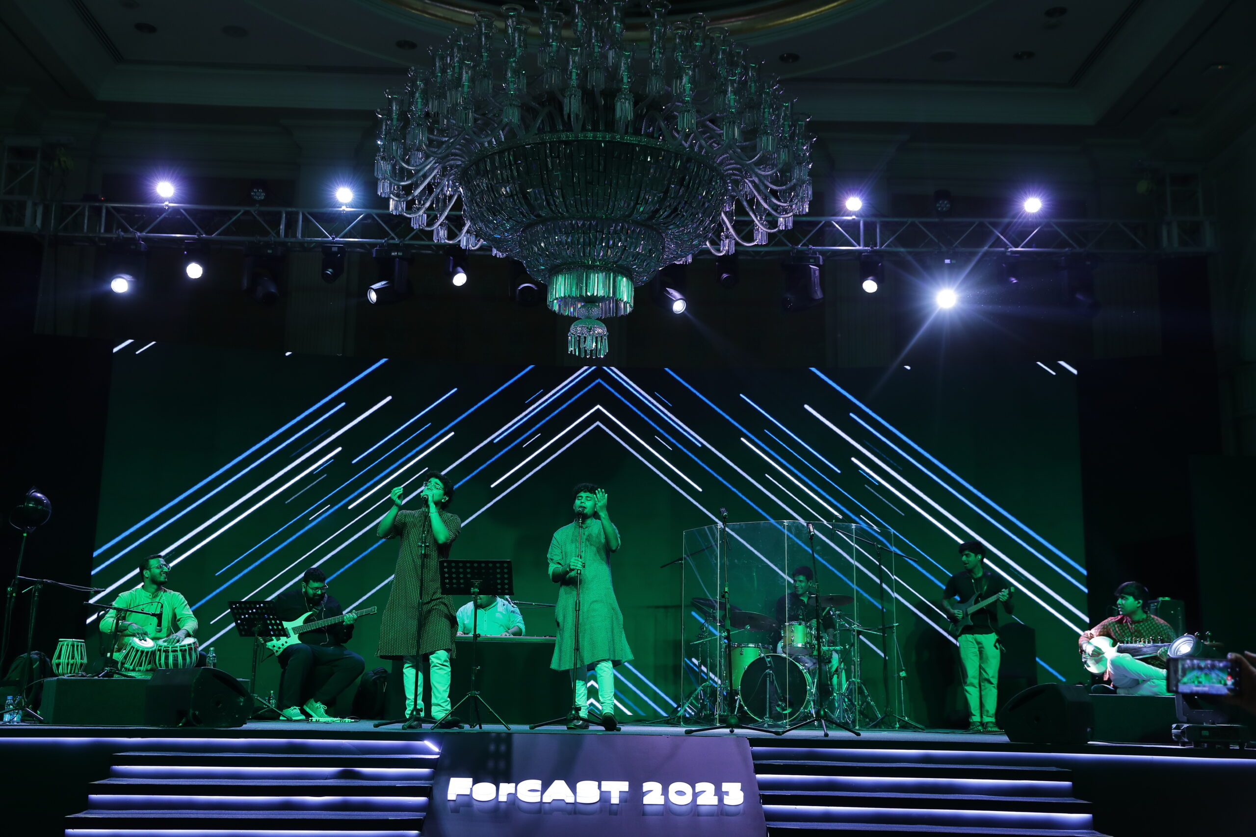 Anirudh Verma Collective performing at a corporate conference in Delhi