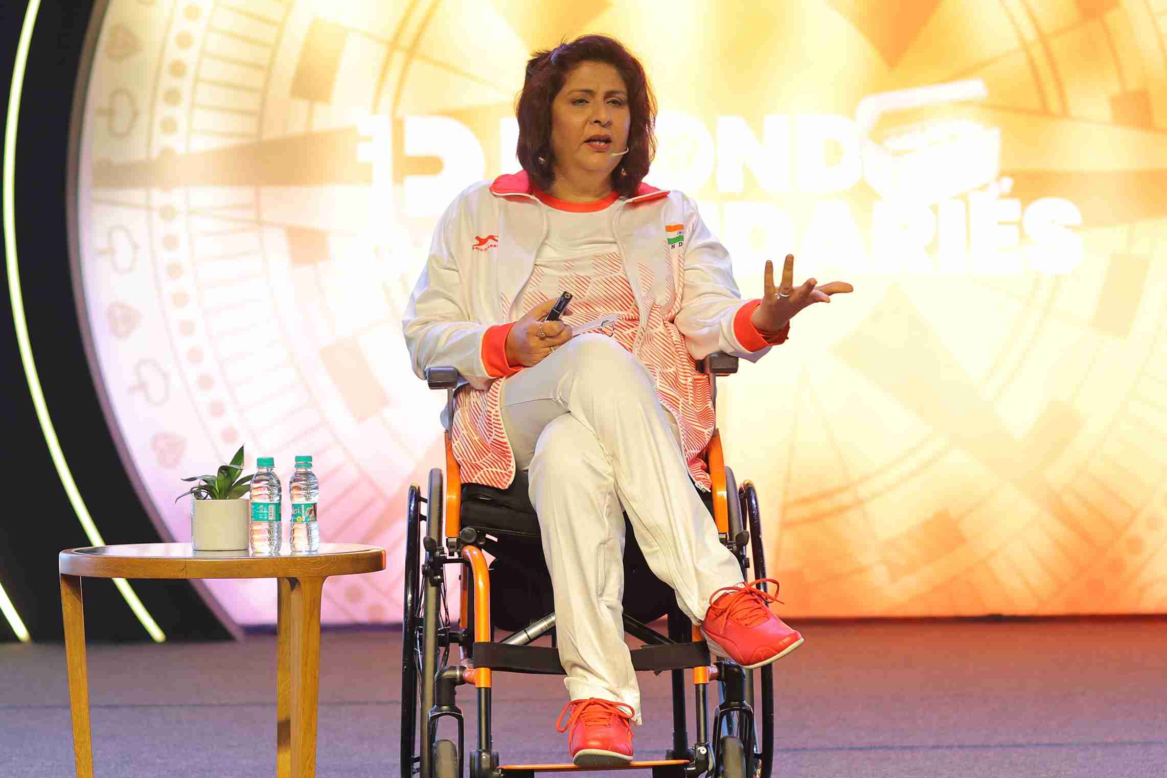 Deepa Malik as a guest speaker at a corporate event in Delhi Deepa Malik as a guest speaker at a corporate event in Delhi