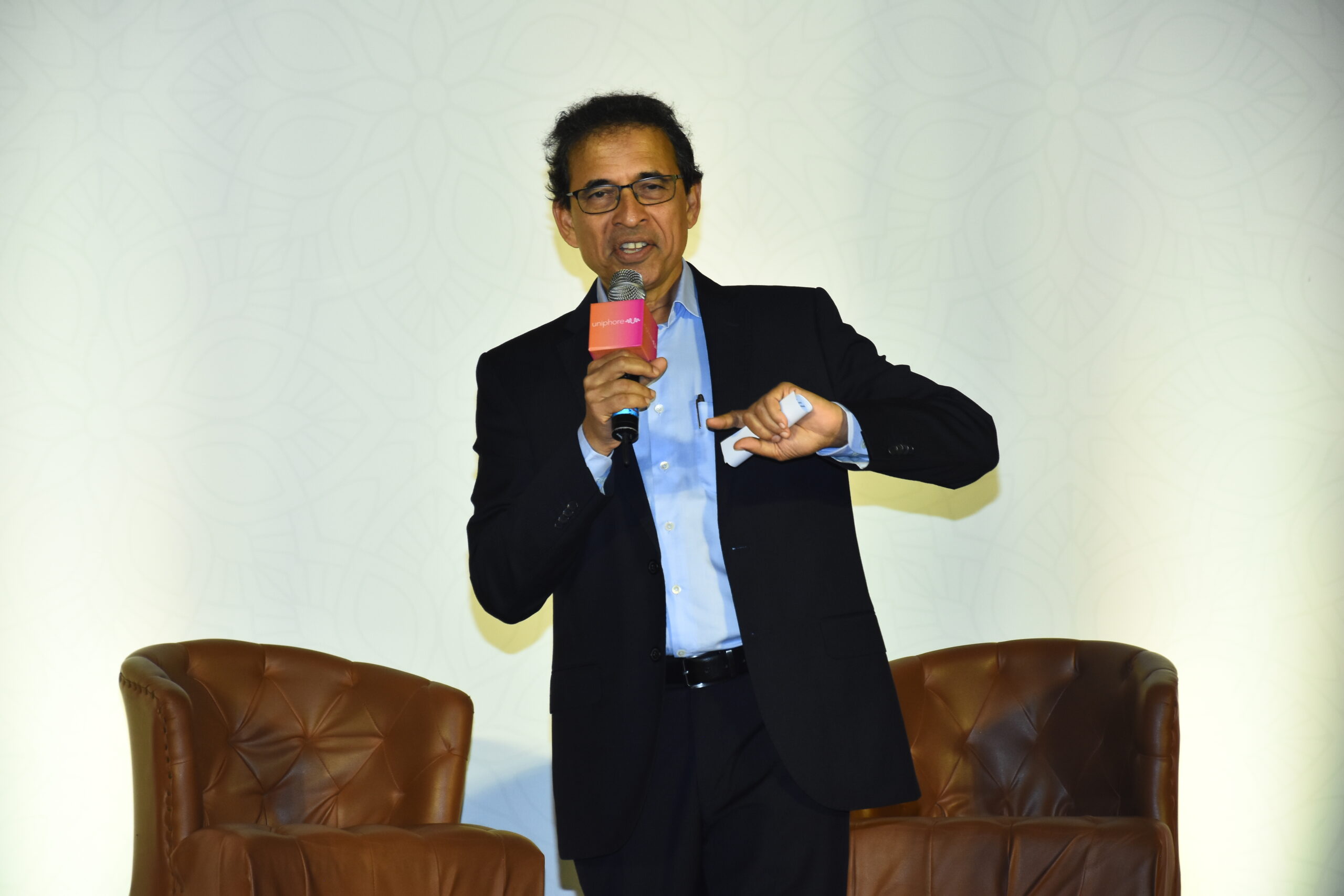 Harsha Bhogle as guest speaker at a corporate event in Mumbai