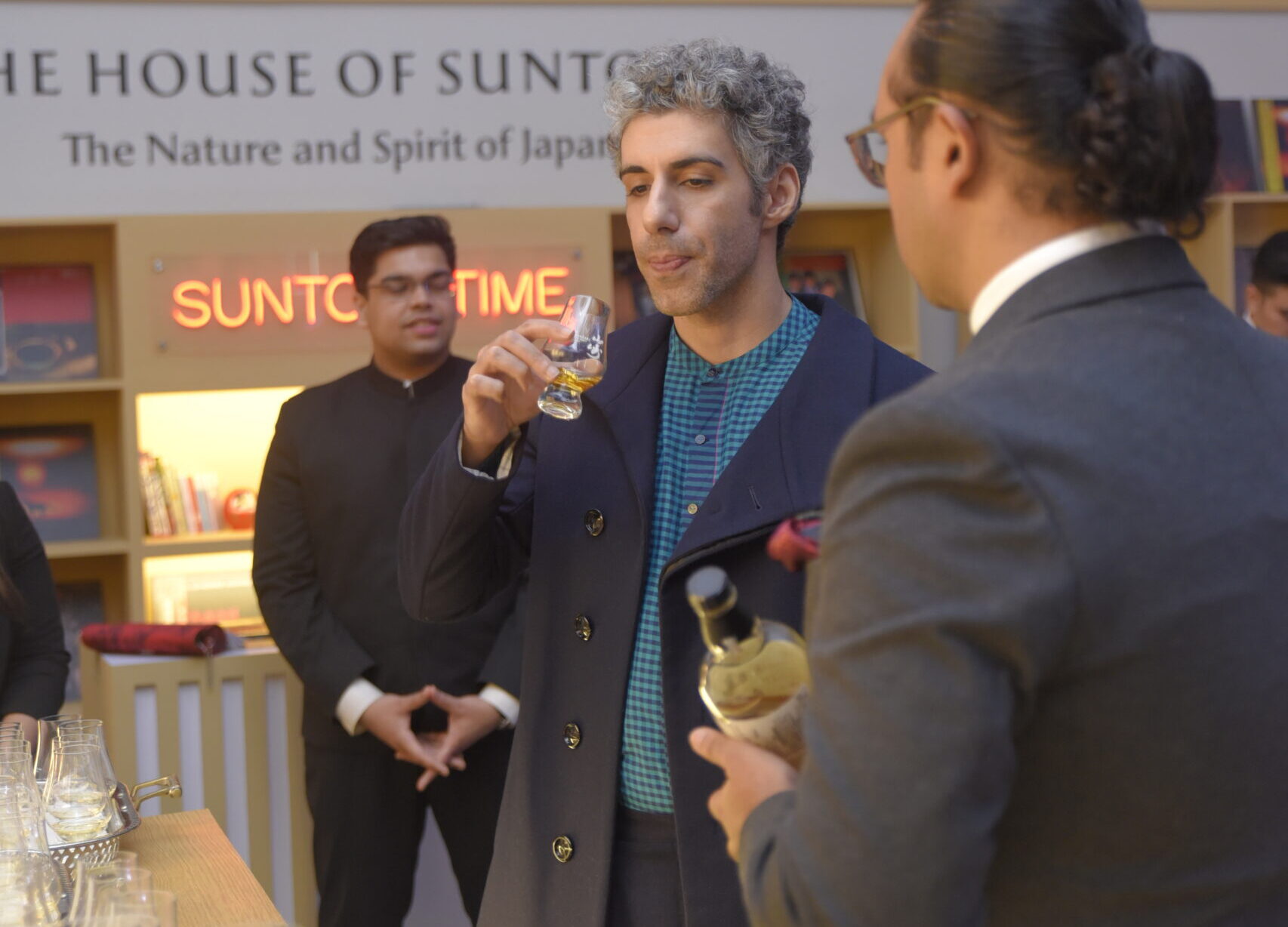 Jim Sarbh for a guest appearance at the 100th year celebration for a whiskey brand in Mumbai