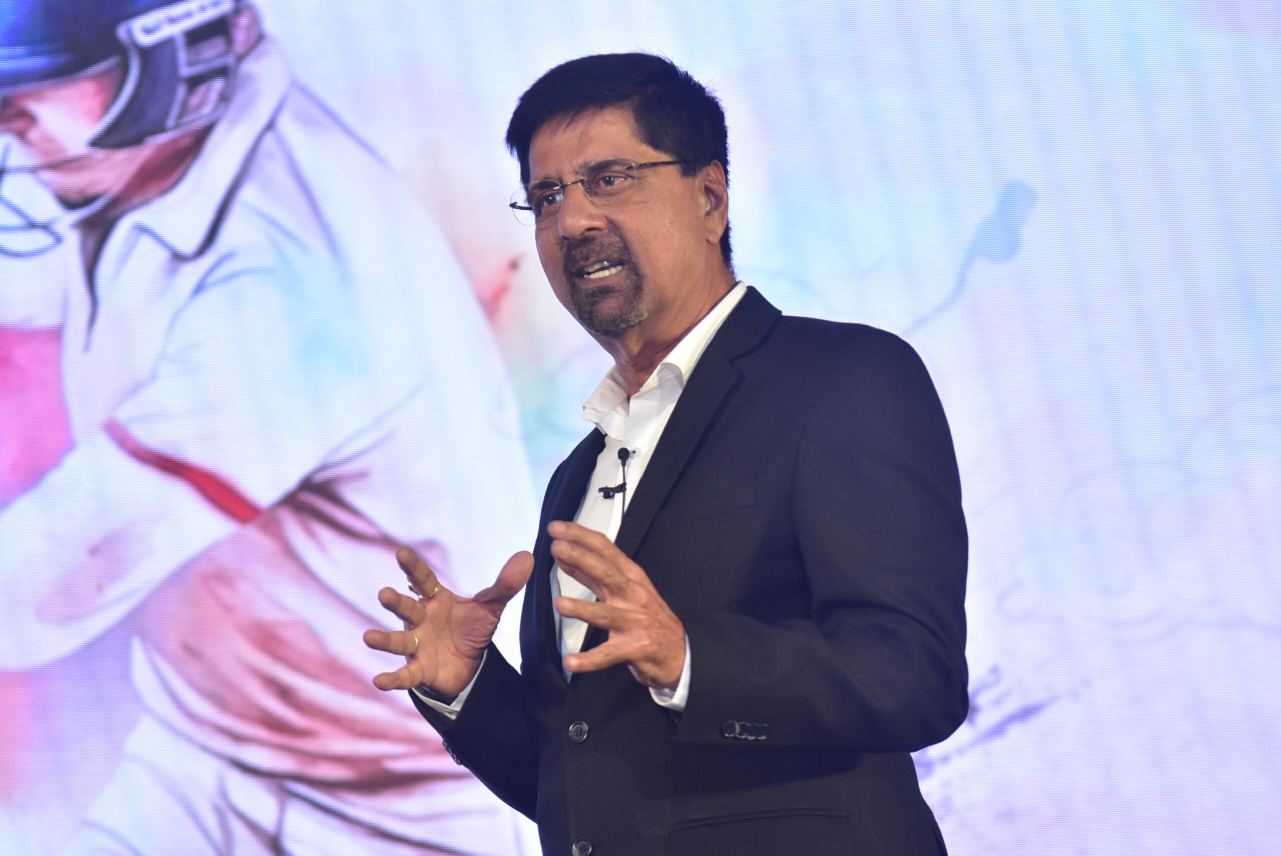 K Srikkanth as a guest speaker at a corporate event in Goa