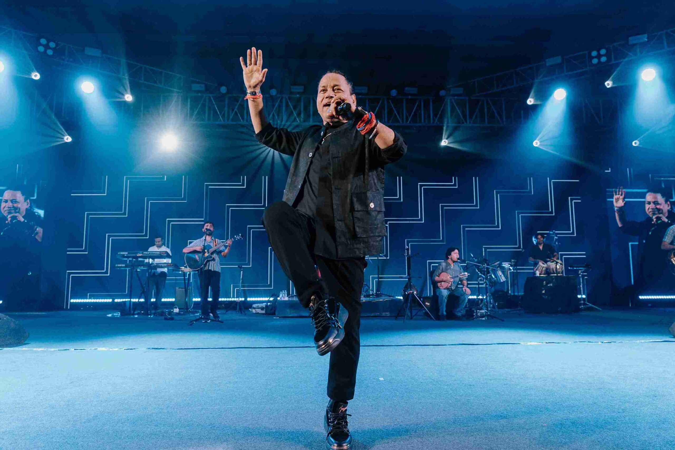 Kailash Kher performing at a corporate event in Mumbai Kailash Kher performing at a corporate event in Mumbai