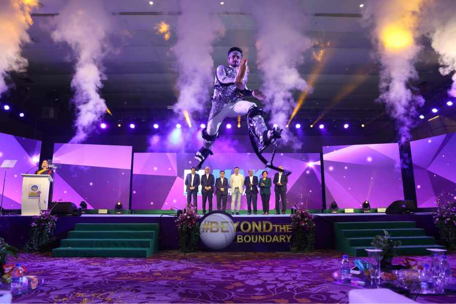 Power Jumpers performing at a brand ambassador launch event in Mumbai