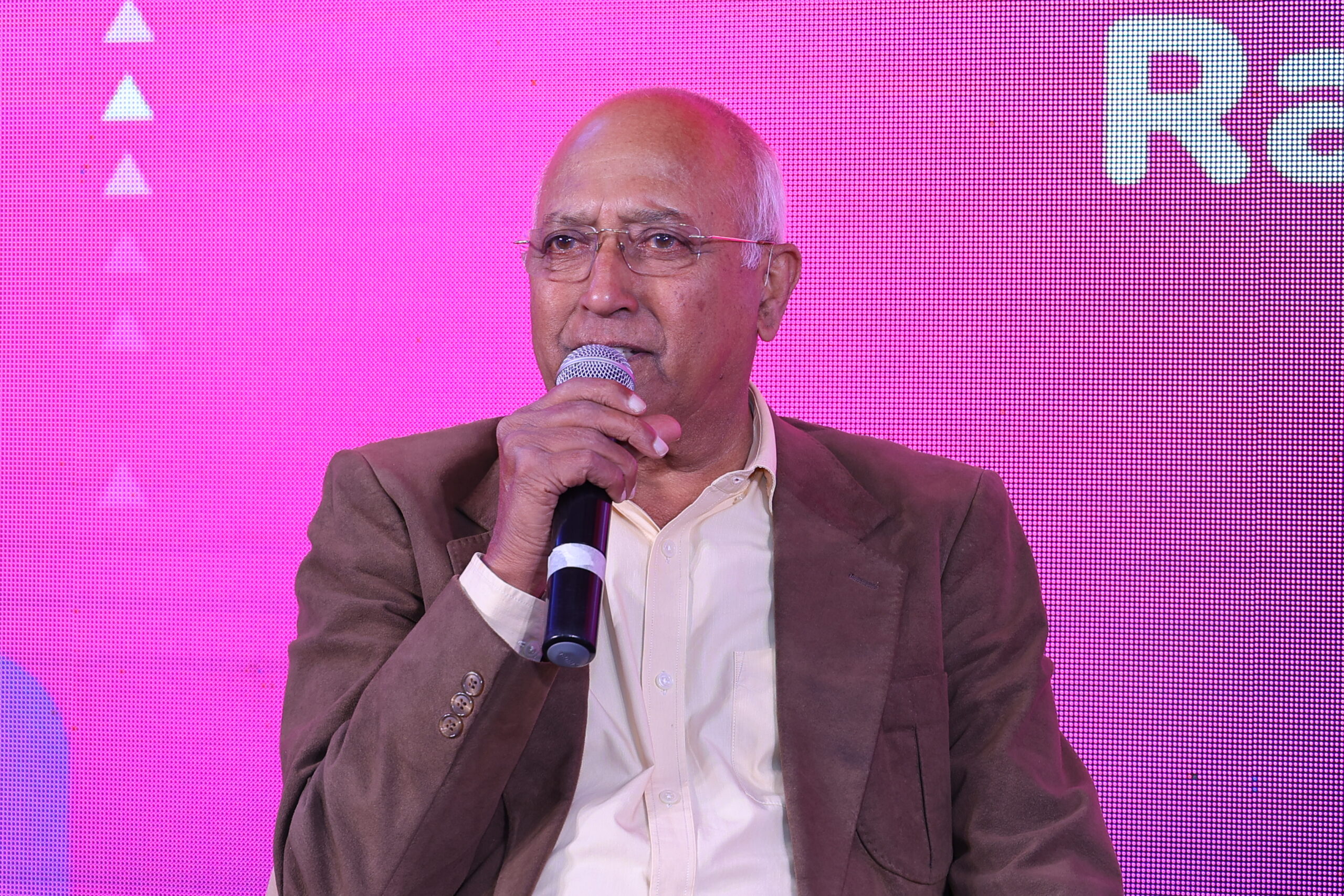 Rakesh Sharma as a guest speaker at a corporate event in Chennai