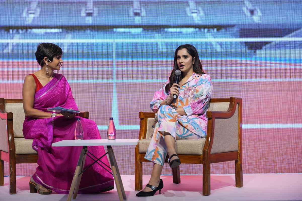 Sania Mirza as a guest speaker at a technology forum in Bangalore