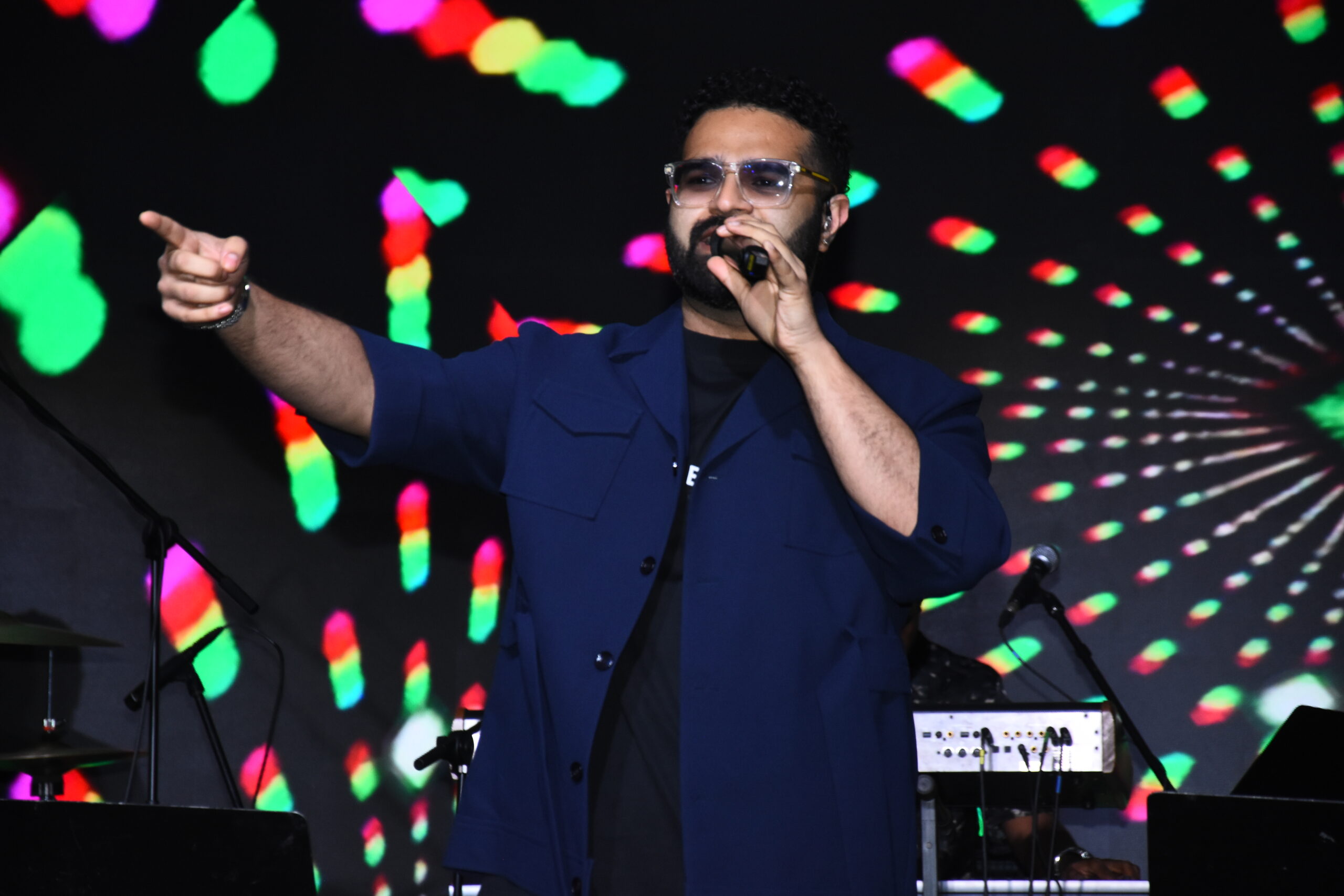 Siddharth Mahadevan performing at a corporate event in Mumbai