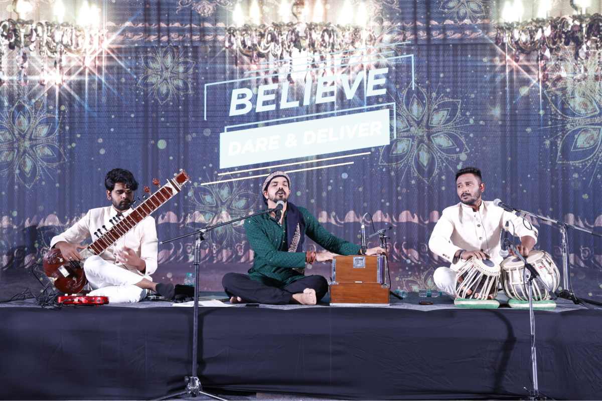 Swaryug band performing at a corporate event in Jaipur