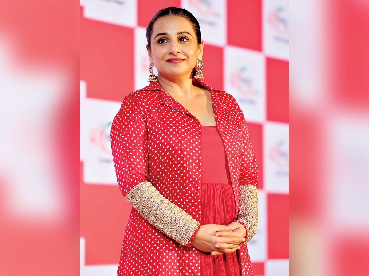 Vidya Balan as a guest speaker for a corporate event in Pune