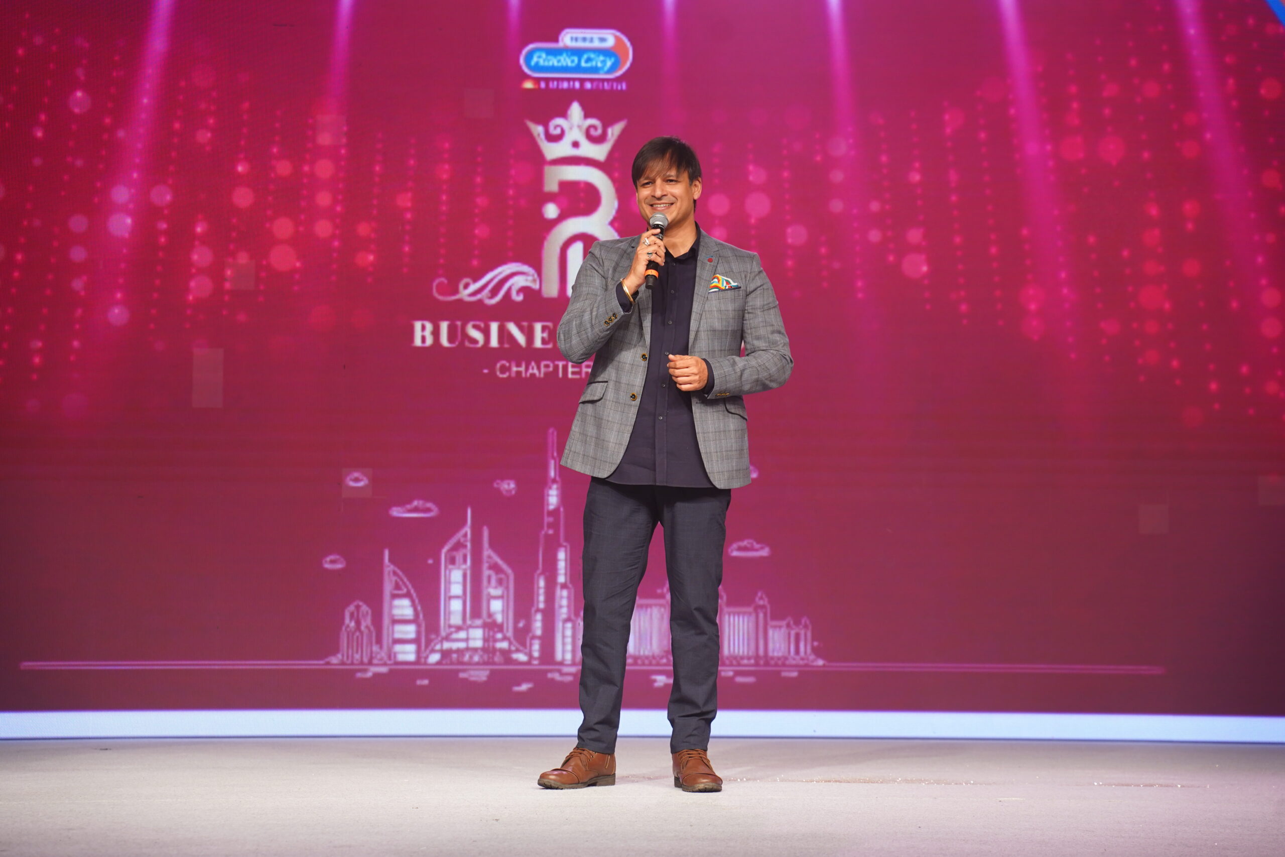 Vivek Oberoi for an appearance at a corporate event in Dubai