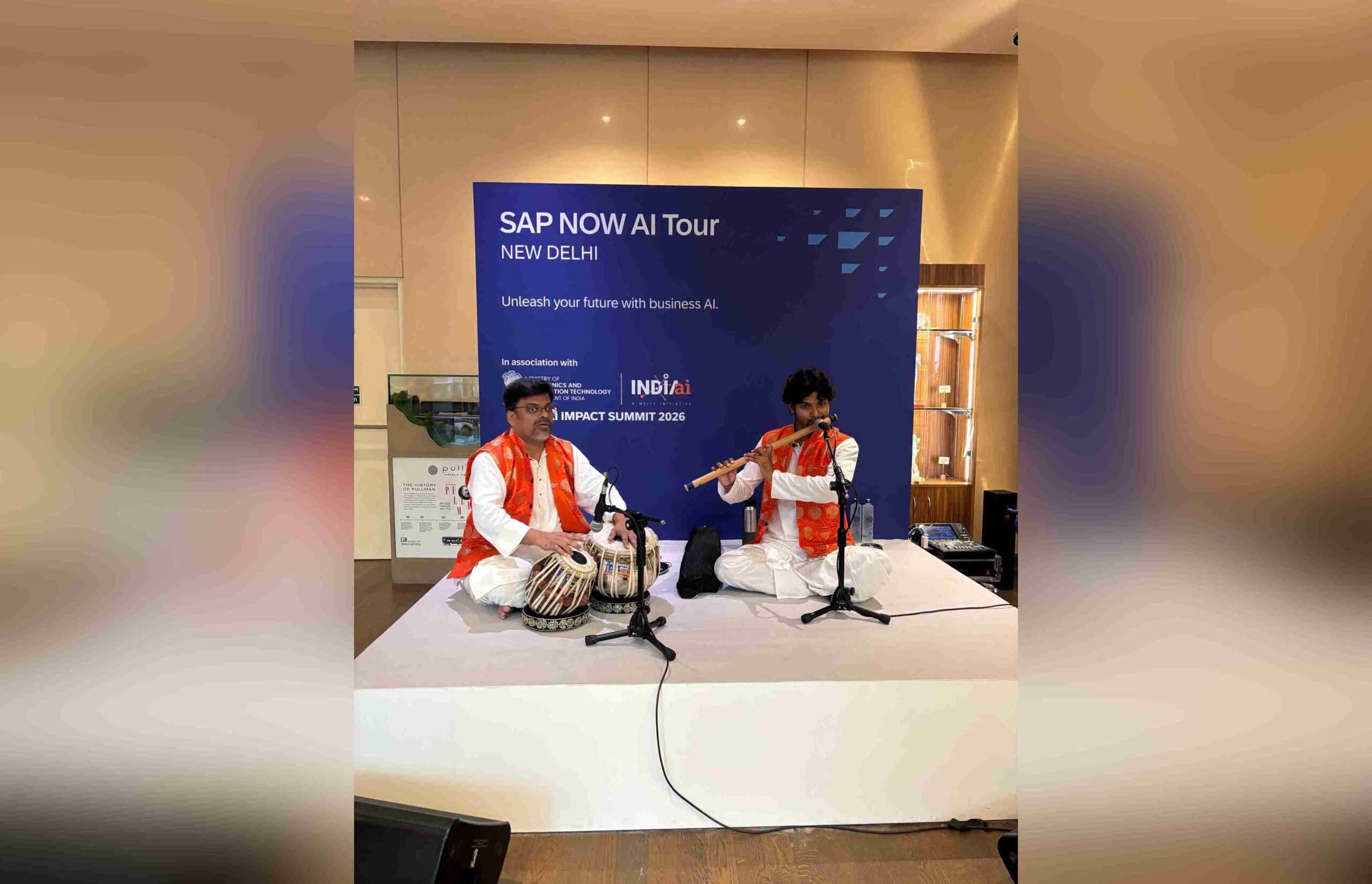 Tripti Duo performing at a corporate event in Delhi Tripti Duo performing at a corporate event in Delhi