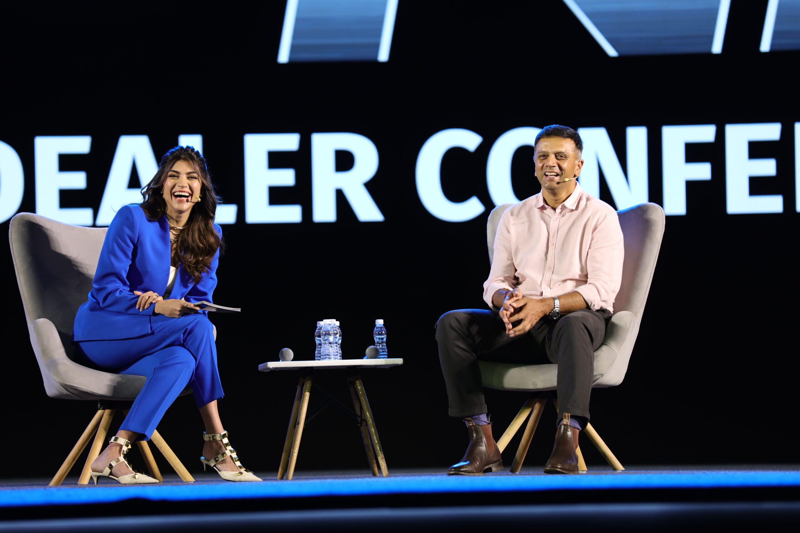 Rahul Dravid as a guest speaker at a corporate event in Mumbai