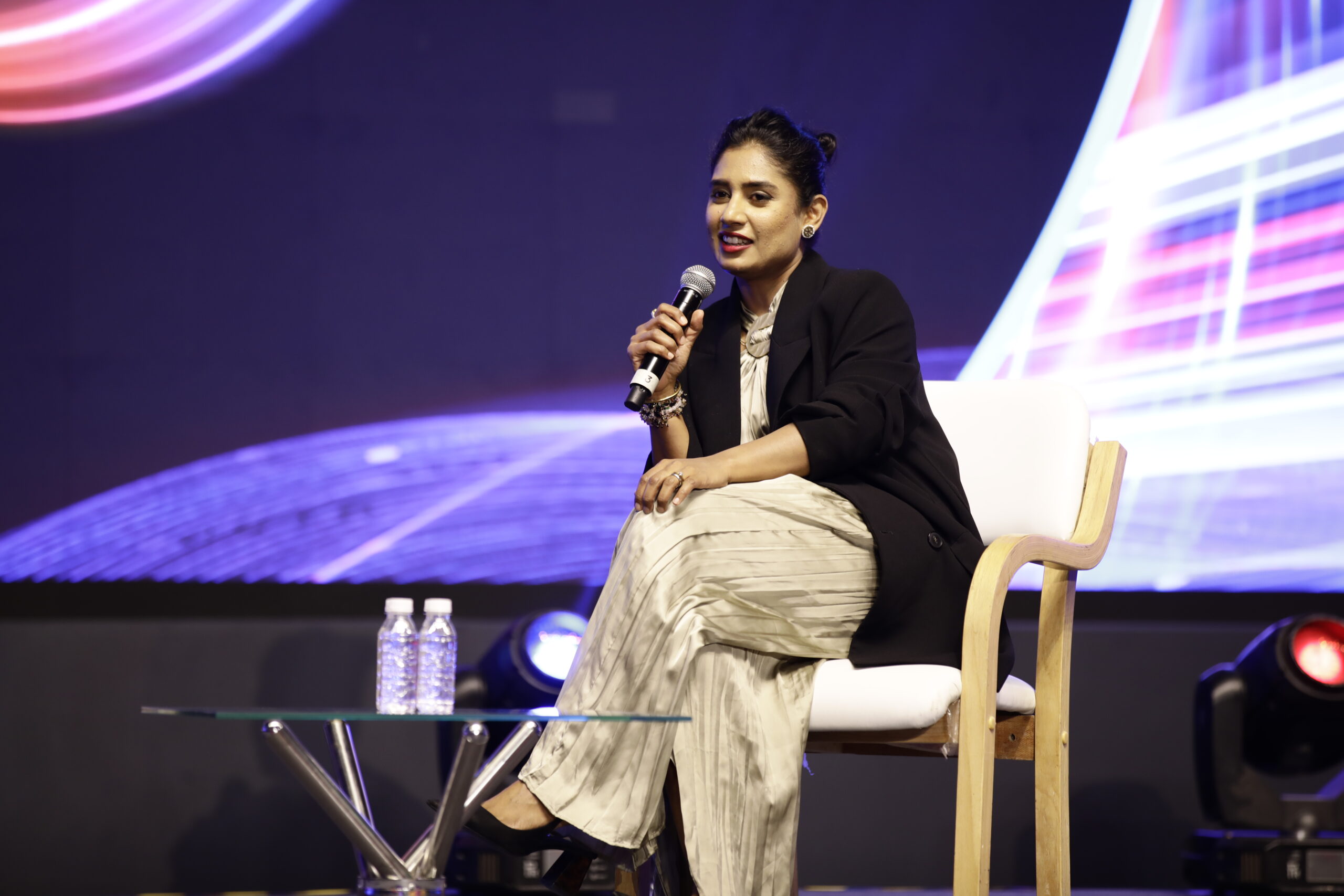 Mithali Raj as a guest speaker at a corporate event in Bangalore