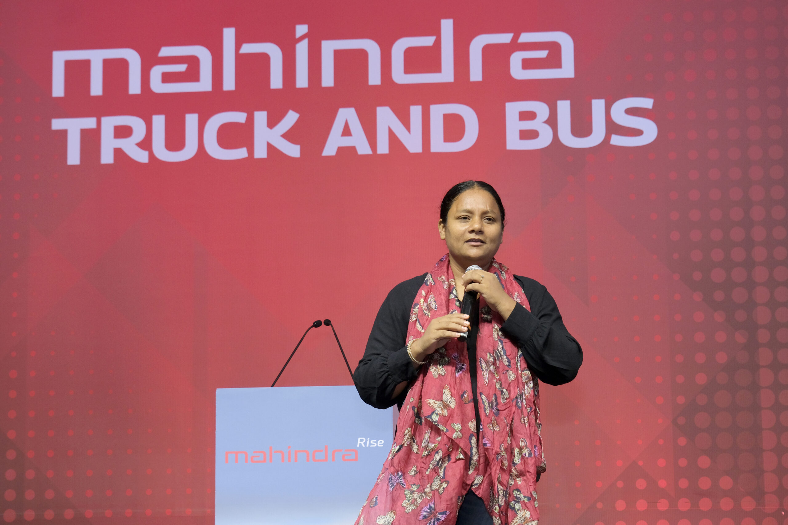 Arunima Sinha as a motivational speaker at the annual dealers conference for a corporate in Mumbai