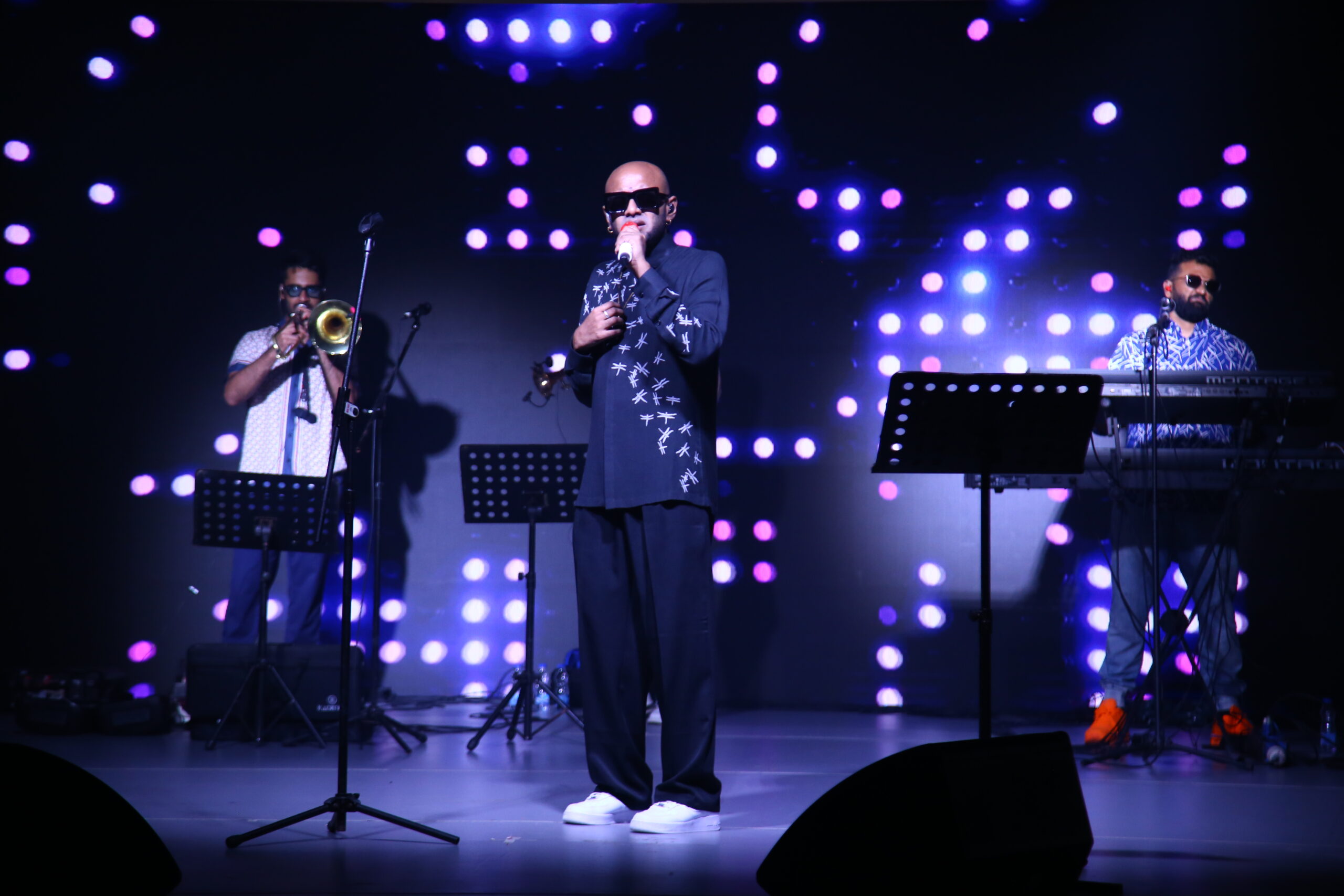 Benny Dayal performing at a corporate event in Delhi
