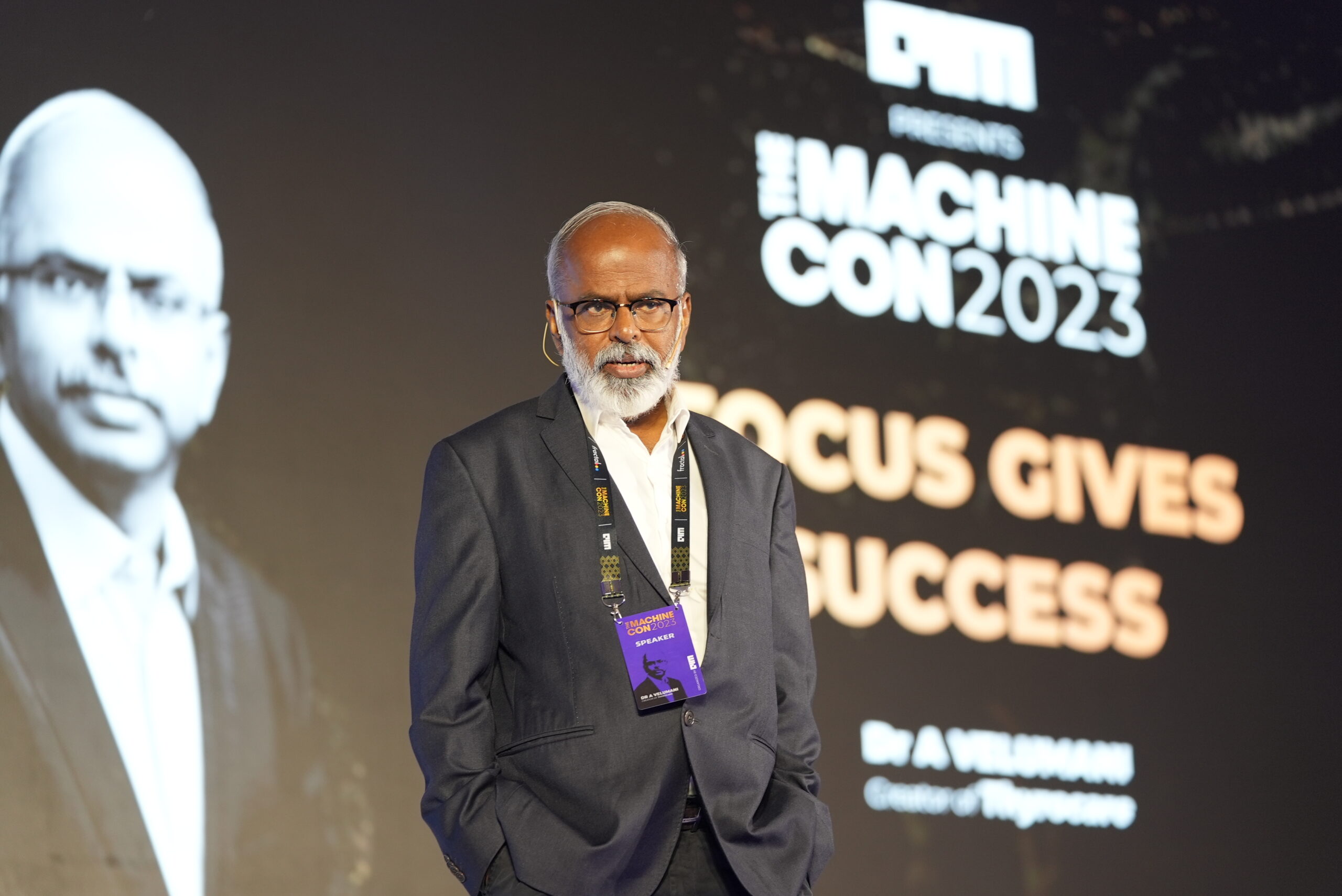 Dr. A Velumani as a guest speaker for a corporate event in Bangalore