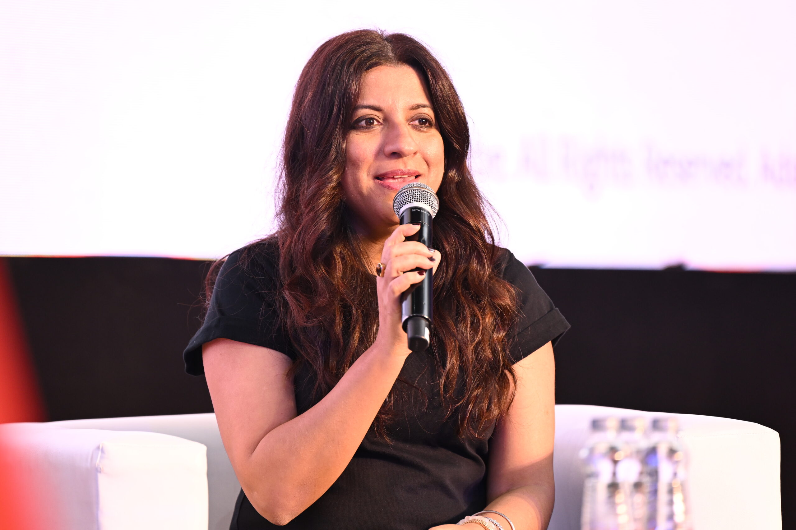 Zoya Akhtar as a guest speaker at a corporate event in Delhi