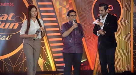 Dilip Joshi & Munmun Dutta for an event for Asian Paints Dilip Joshi & Munmun Dutta for an event for Asian Paints