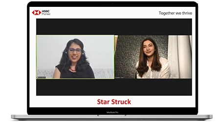 Gauhar Khan for virtual corporate event Gauhar Khan for virtual corporate event