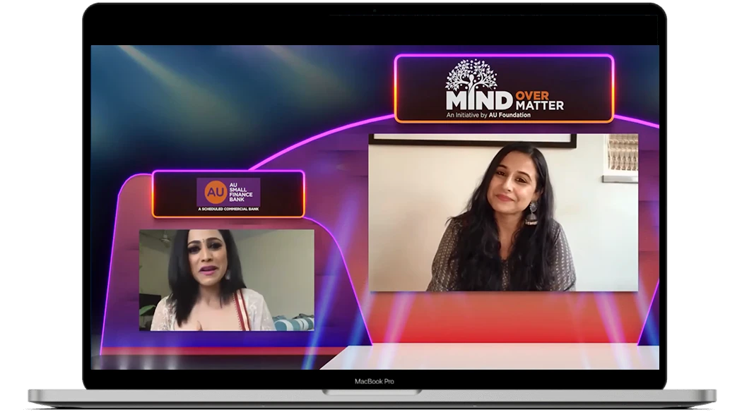 Vidya Balan as a guest speaker for a virtual corporate event