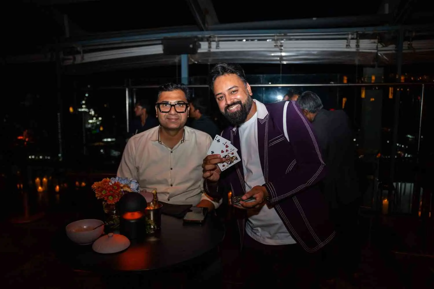 Akshay Laxman performing at a corporate event in Mumbai