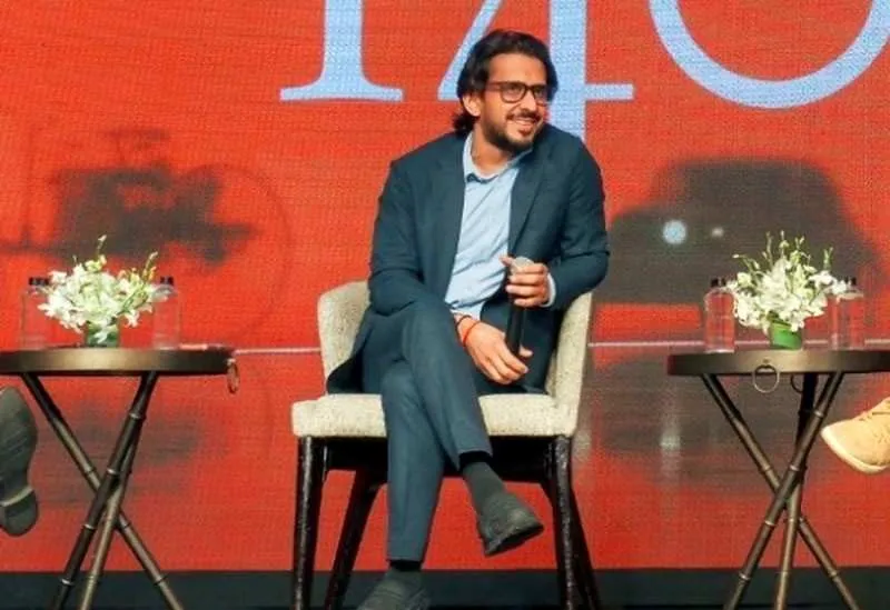 Aman Gupta as a guest speaker at a corporate event in Pune