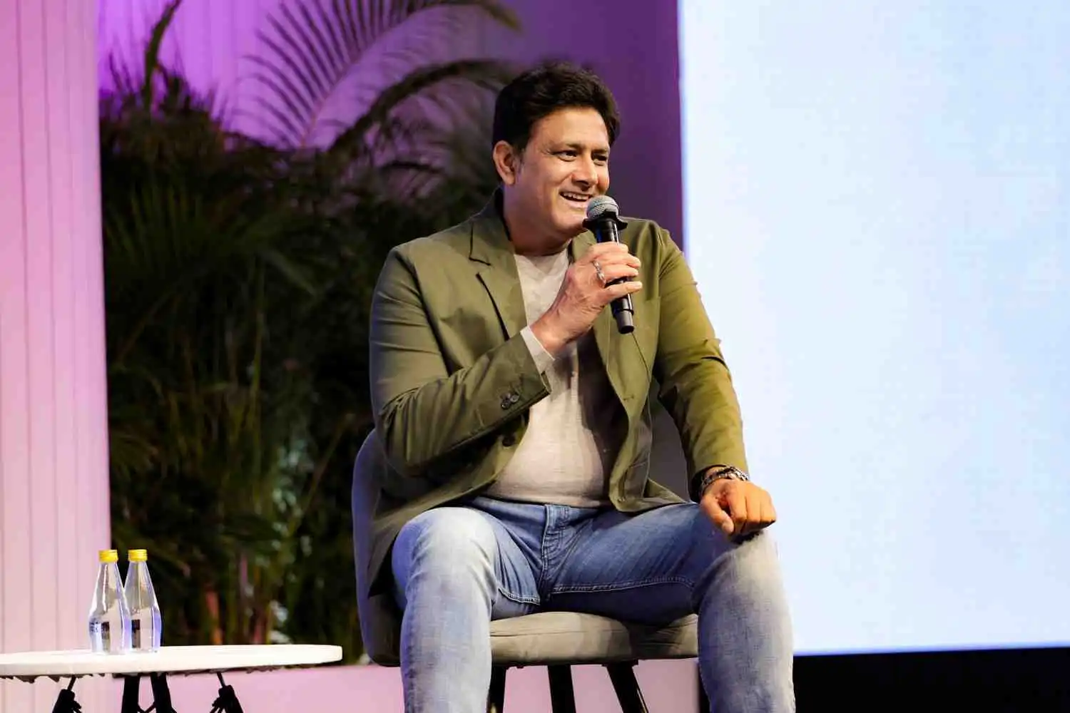 Anil Kumble as a guest speaker at a corporate event in Udaipur