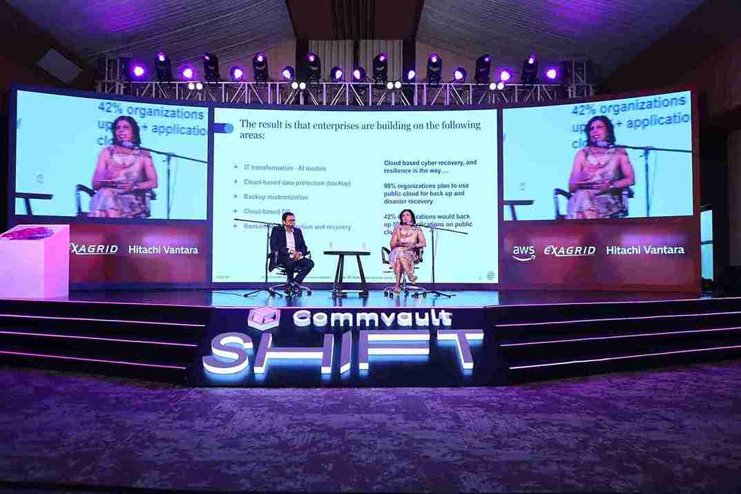Anuradha Menon as a moderator for a corporate event in Goa