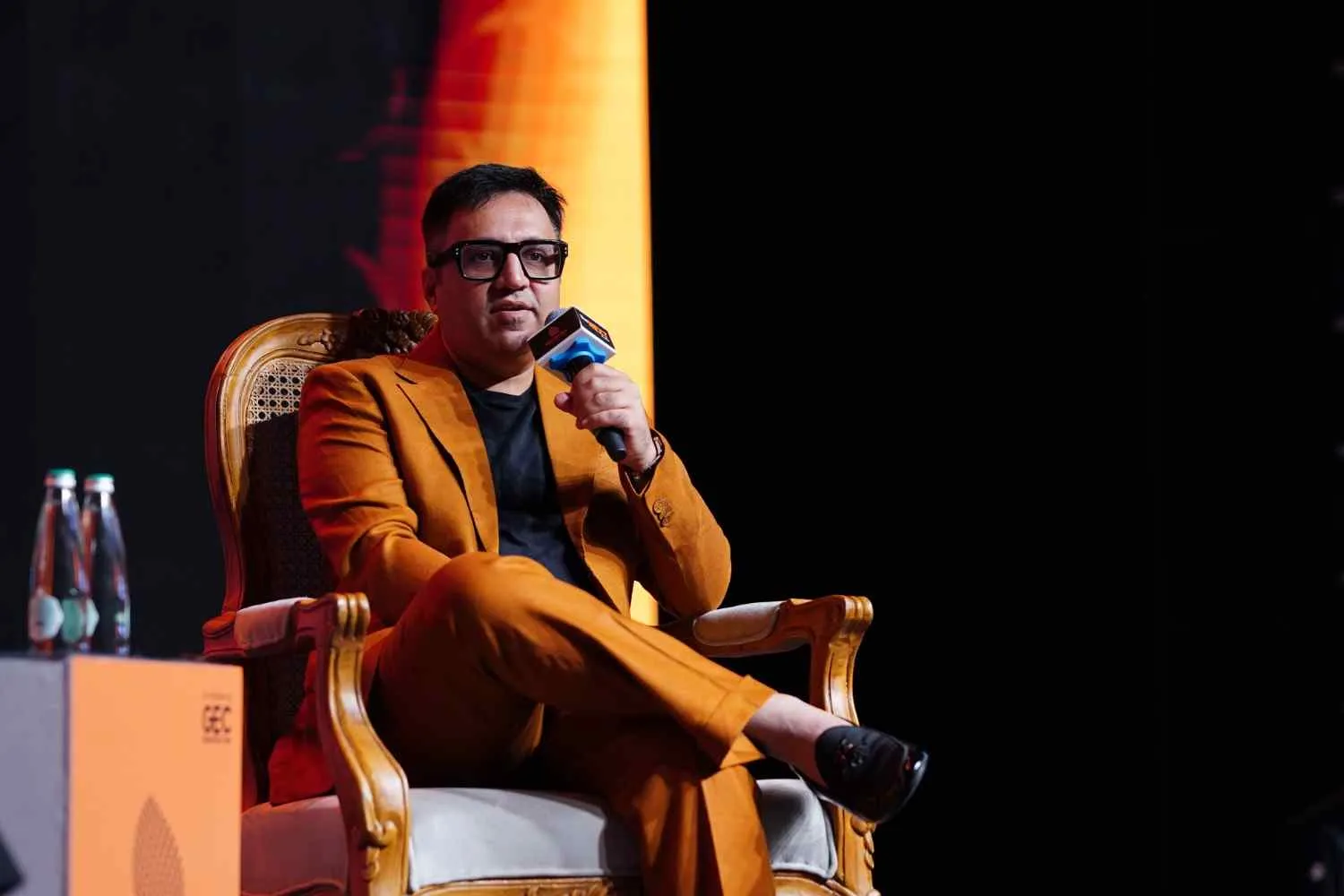 Ashneer Grover as a guest speaker at a corporate event in Chennai