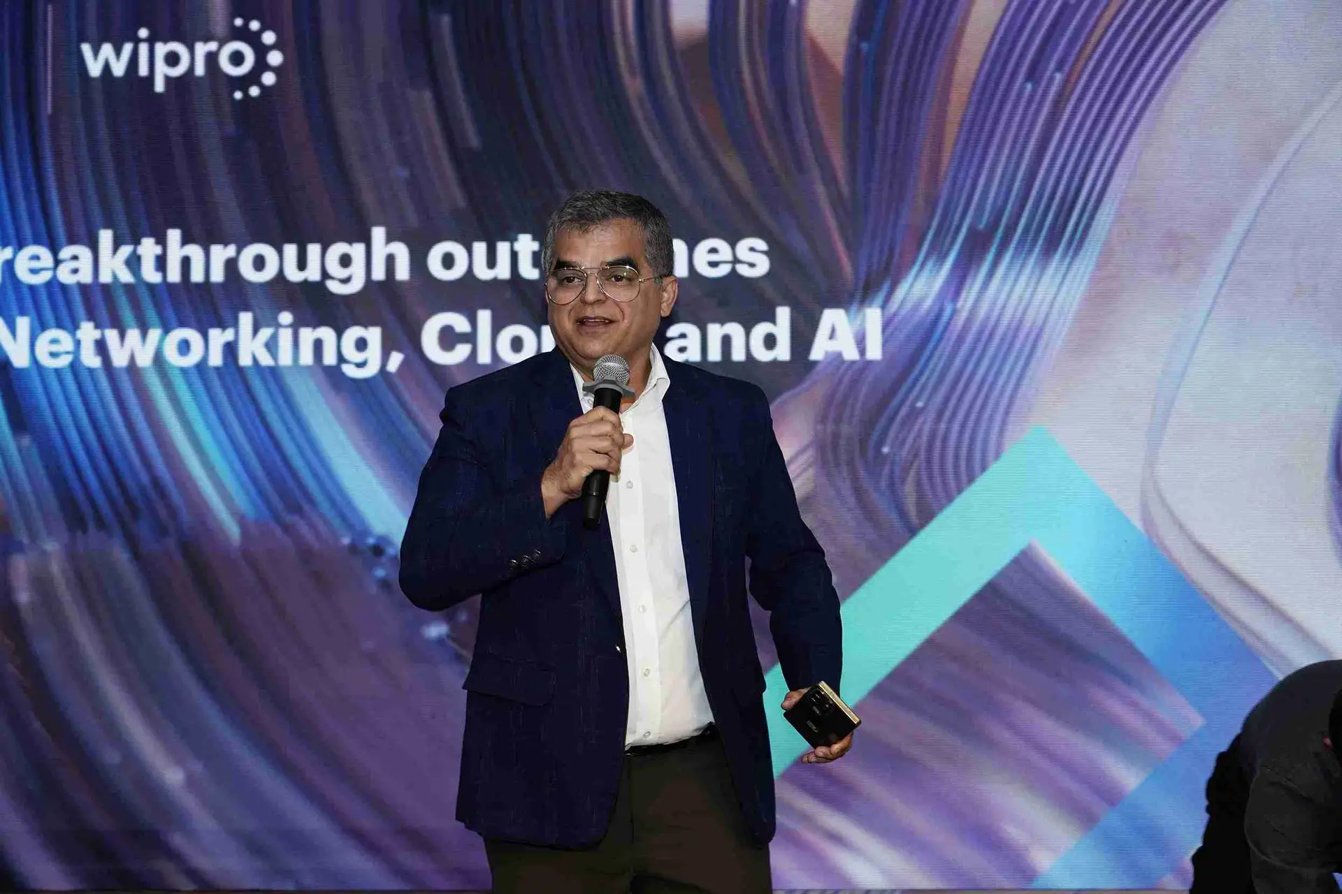 Comedian Atul Khatri performing at a corporate event in Bangalore