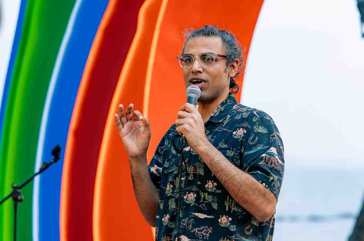 Biswa Kalyan Rath performing at a corporate event in Goa