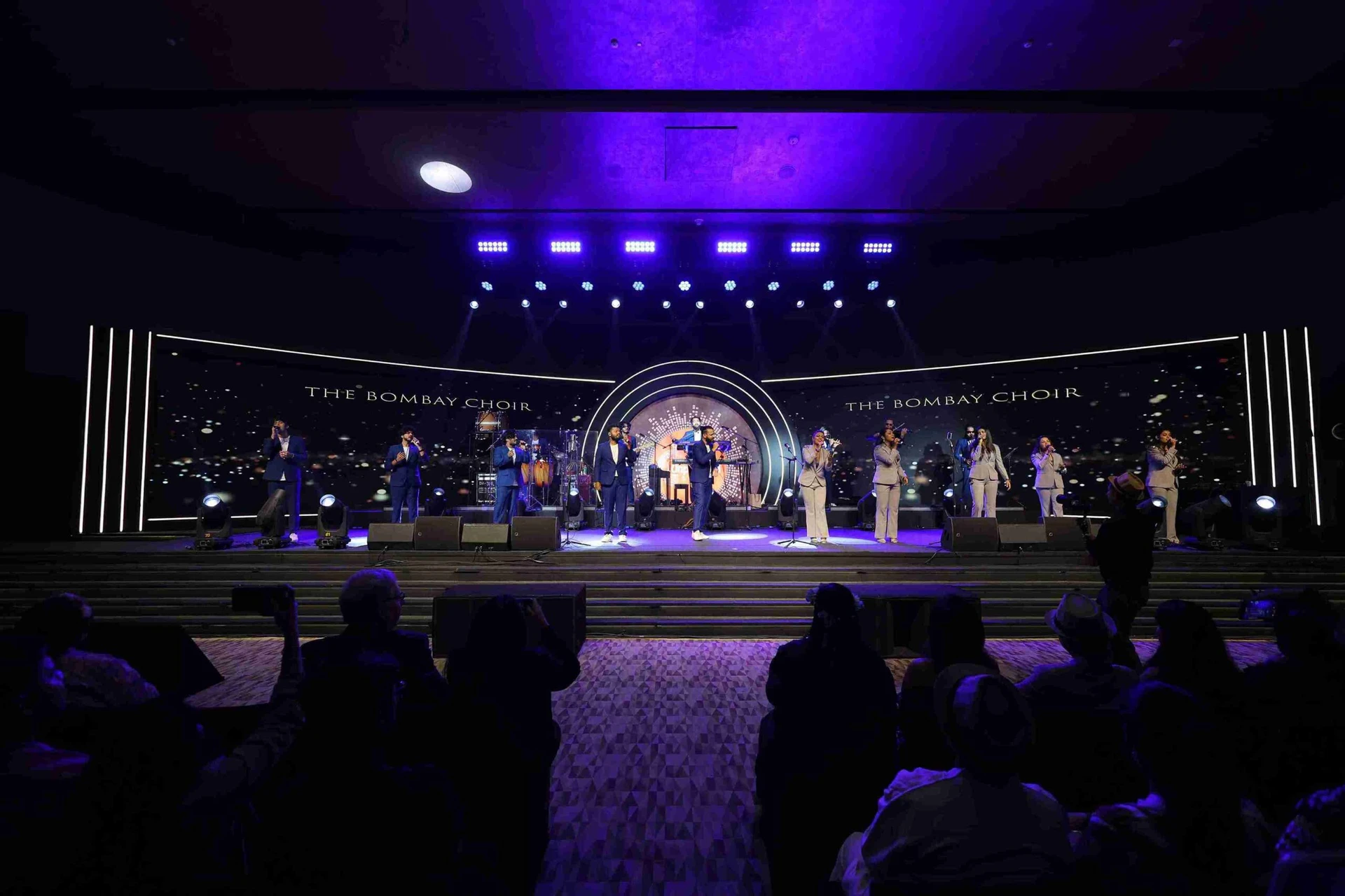 The Bombay Choir performing at a corporate event in Delhi The Bombay Choir performing at a corporate event in Delhi