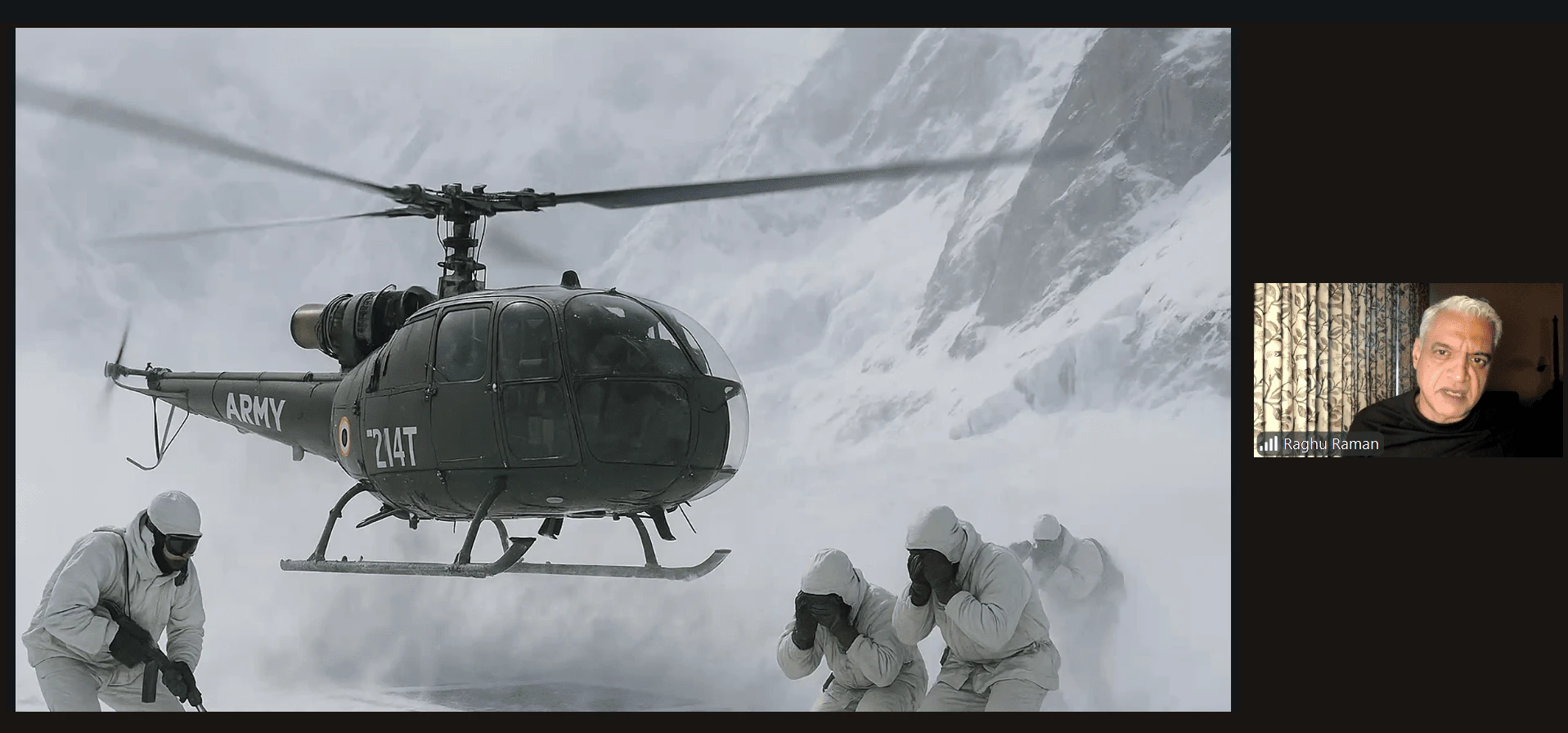 Capt.Raghu Raman as a guest speaker for a virtual event Capt.Raghu Raman as a guest speaker for a virtual event