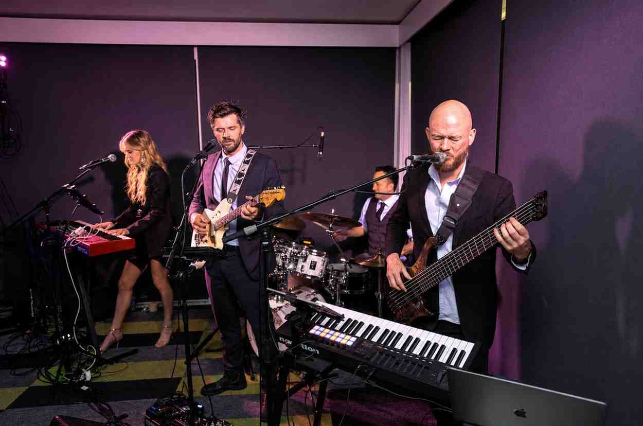 Live Band performing at a gala dinner in Melbourne