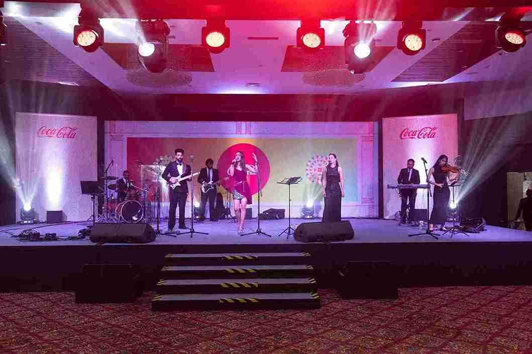 Copycats Band performing at a corporate event in Guwahati
