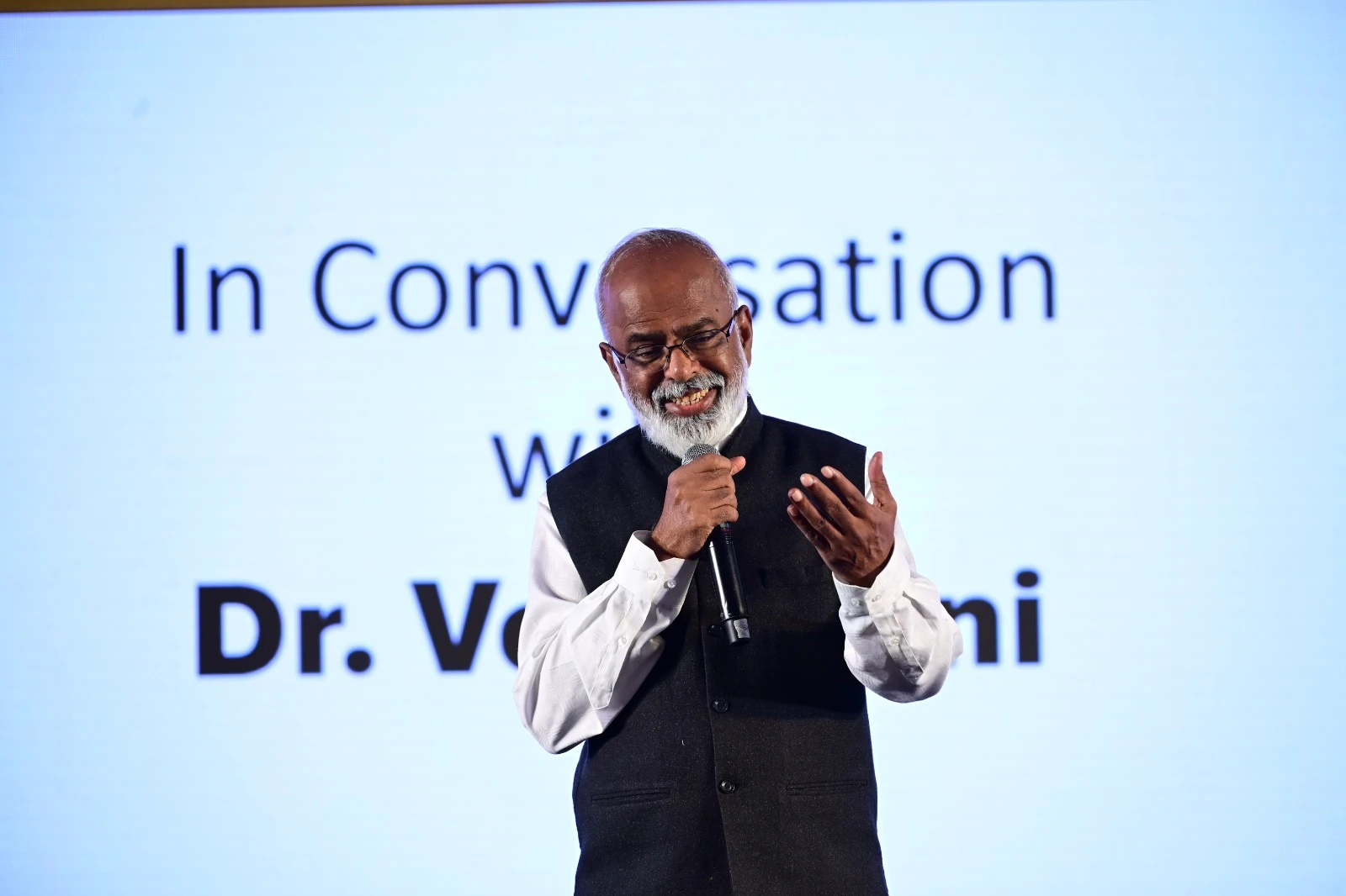 Dr Velumani as a guest speaker at a company offsite in Goa