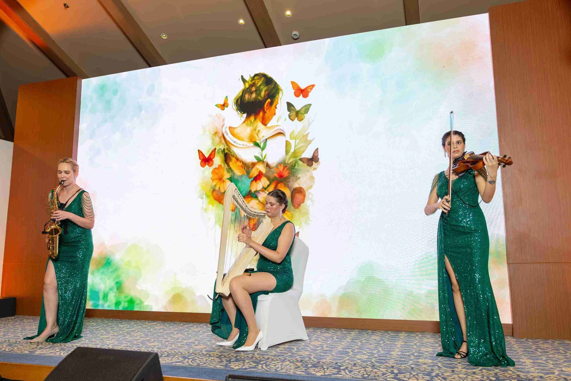 Golden Glam Band performing at a corporate event in Delhi Golden Glam Band performing at a corporate event in Delhi