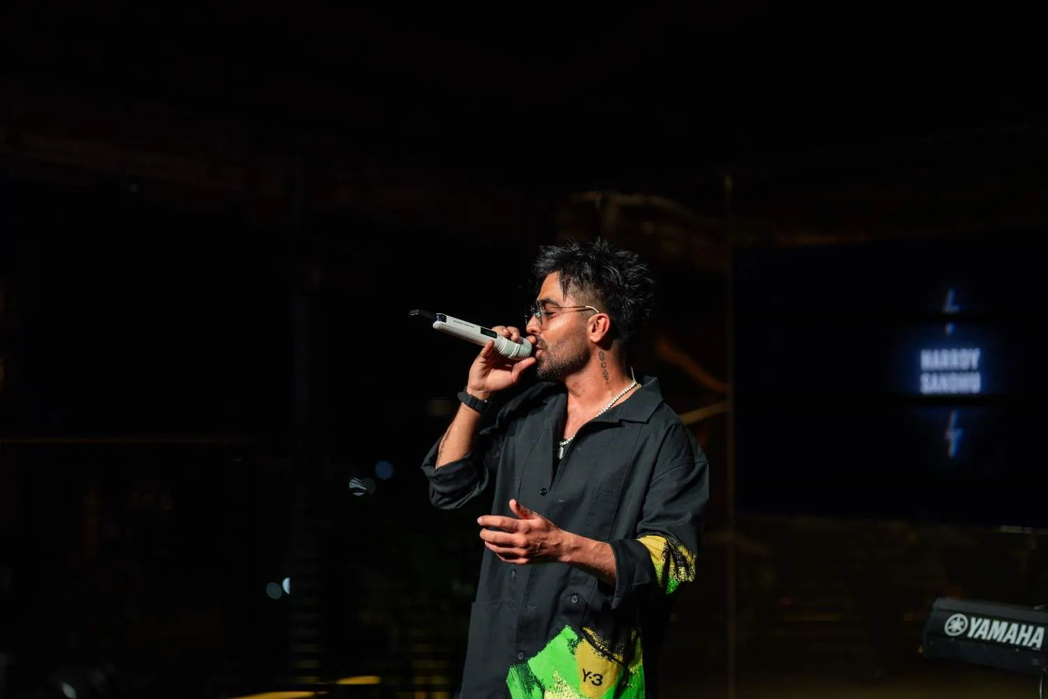 Harrdy Sandhu performing at a corporate event in Mumbai