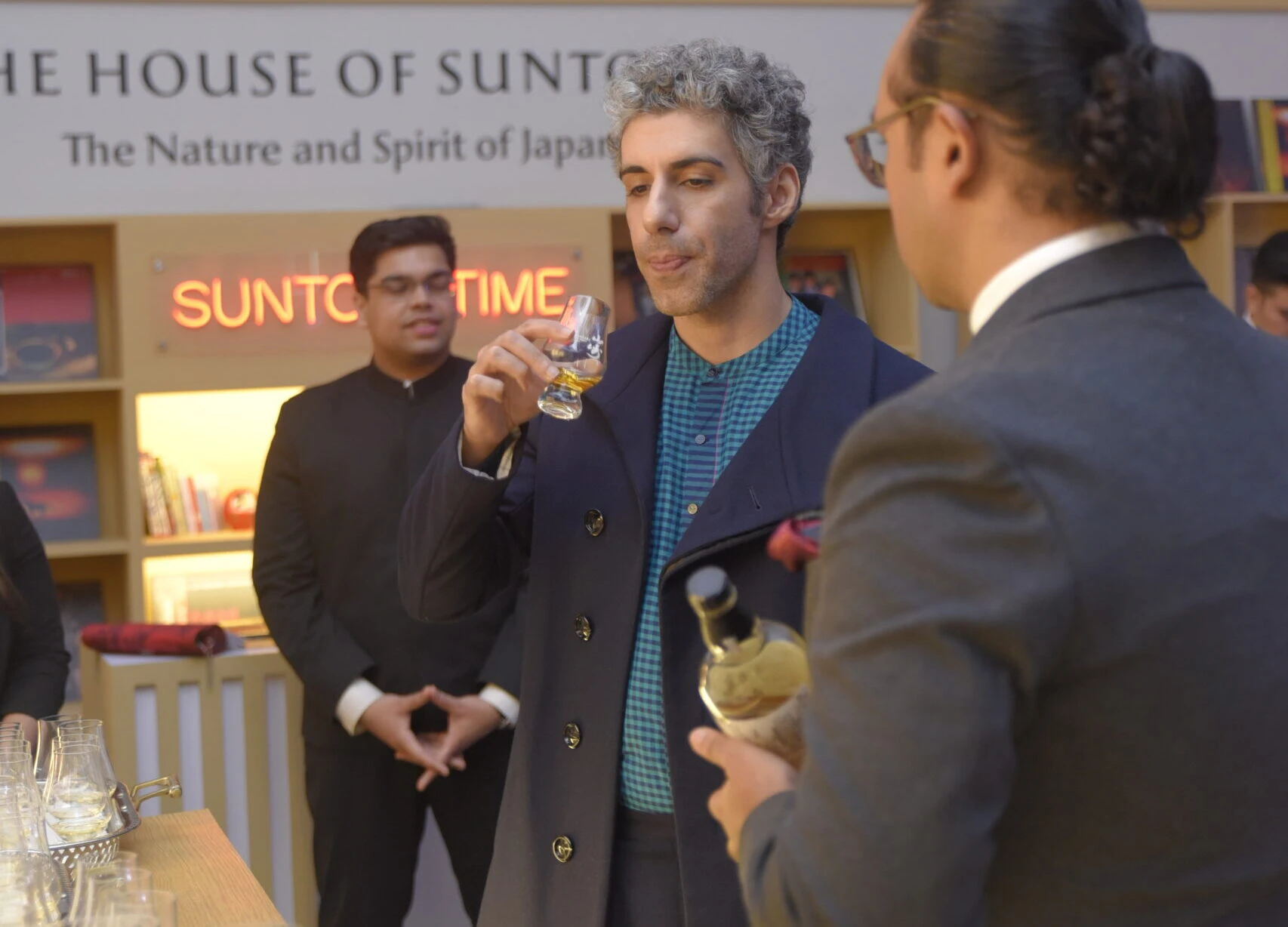 Jim Sarbh for a guest appearance at the 100th year celebration for a whiskey brand in Mumbai Jim Sarbh for a guest appearance at the 100th year celebration for a whiskey brand in Mumbai