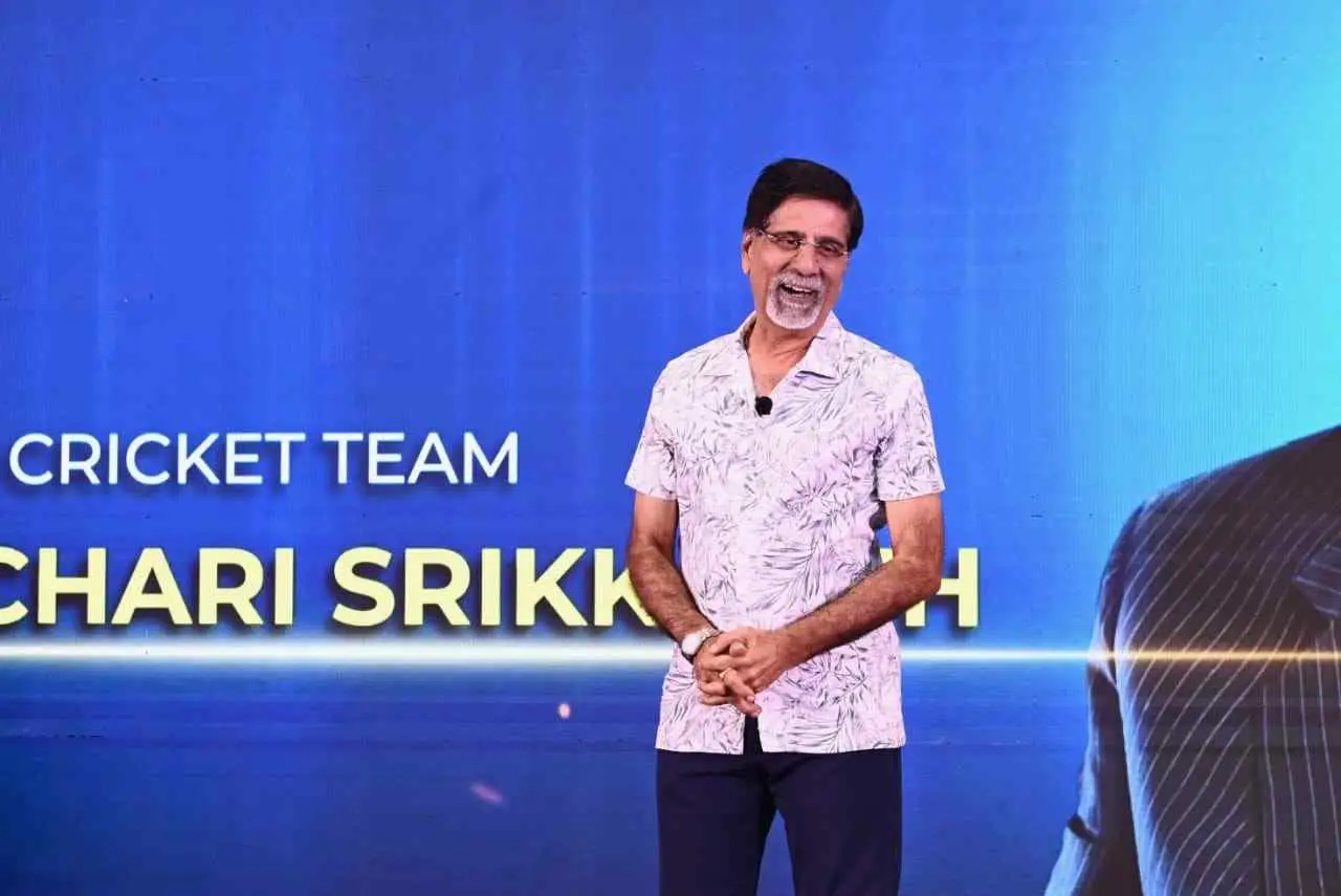K. Srikkanth as a guest speaker at a corporate event in Ahmedabad