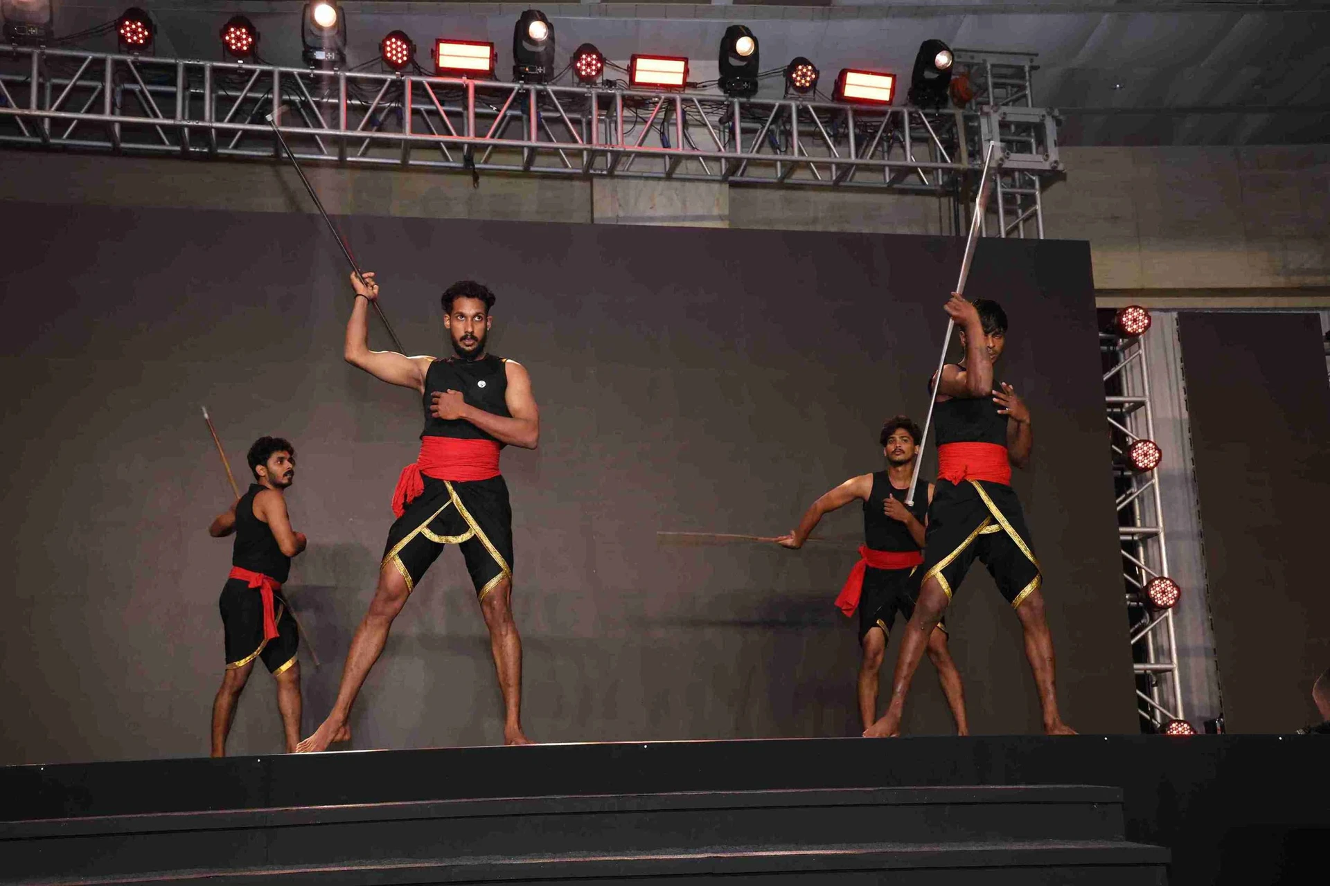 Martial Artists performing ‘Kalaripayattu’ at a leadership summit in Mumbai