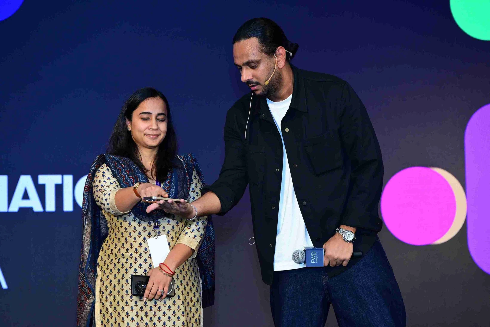 Mentalist Karan Singh performing at a corporate event in Mumbai