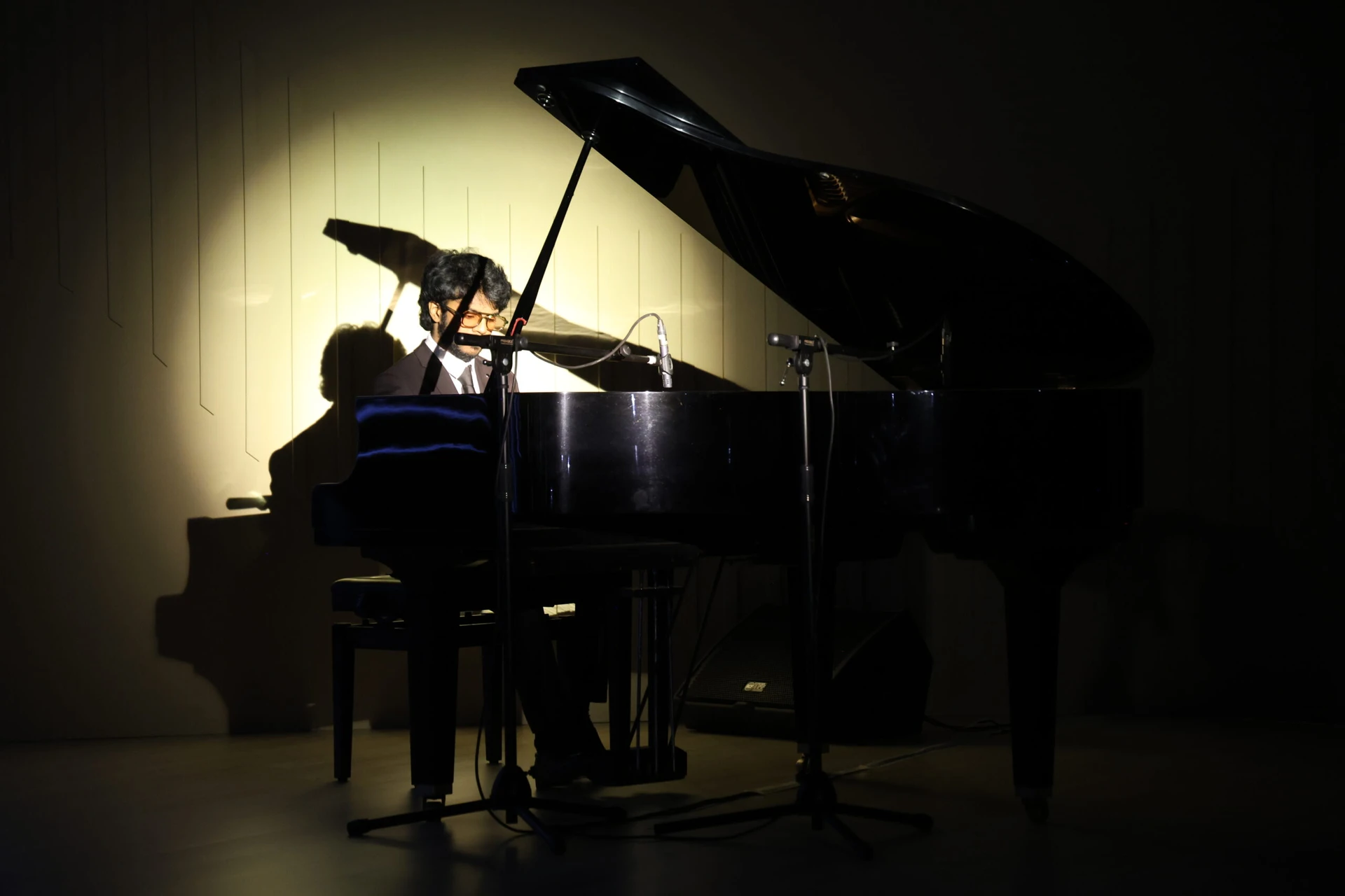 Pianist Lydian Nadhaswaran performing at a corporate event in Delhi Pianist Lydian Nadhaswaran performing at a corporate event in Delhi