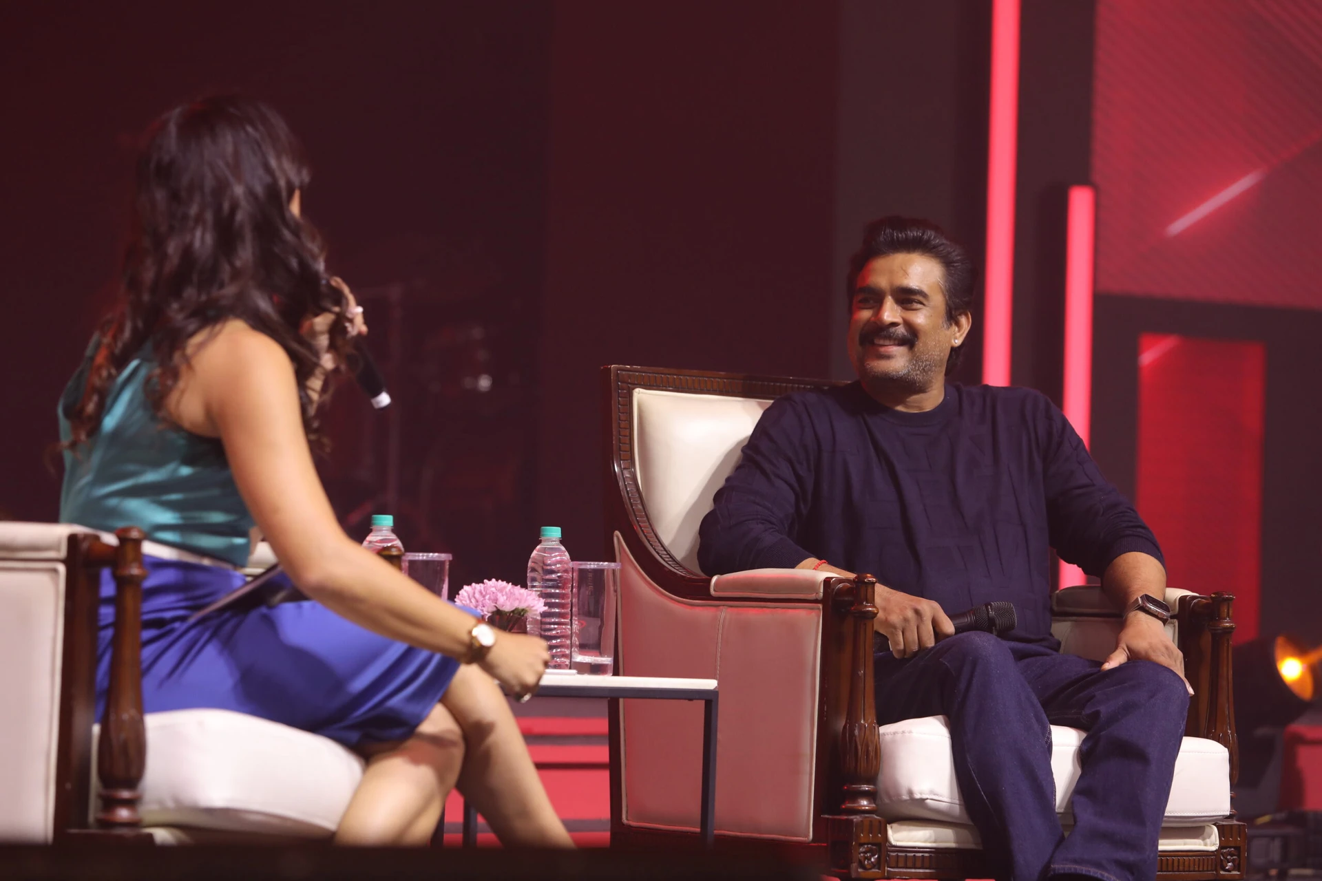 R Madhavan as a guest speaker for a corporate event in Kochi