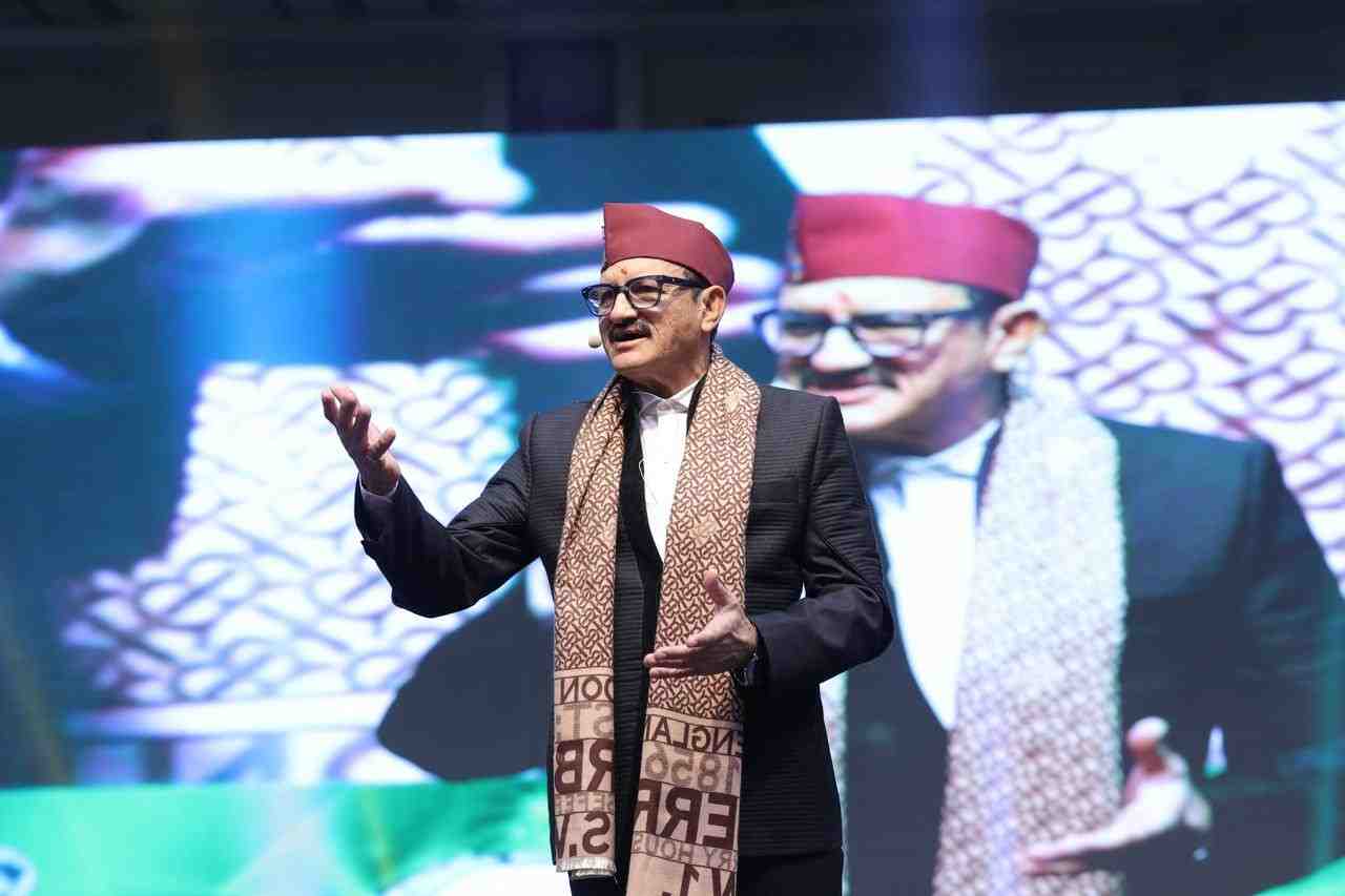 Mir Ranjan Negi as a guest speakers at a corporate event in Delhi