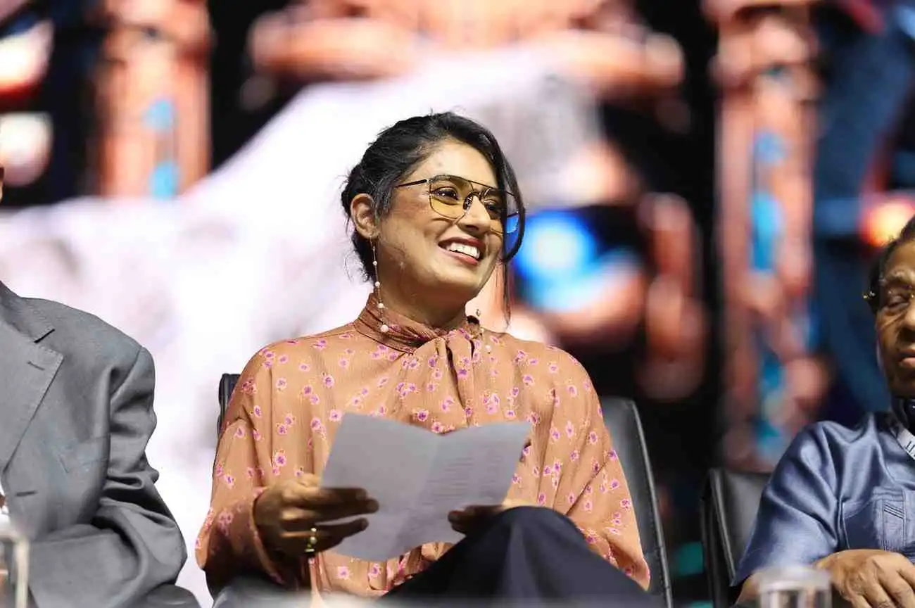 Mithali Raj as a guest speaker at a corporate event in Vellore