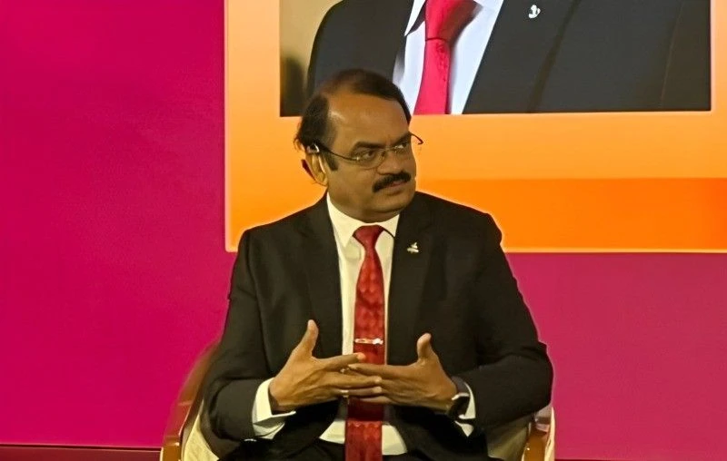 Dr. Annadurai as a guest speaker at a corporate event in Delhi