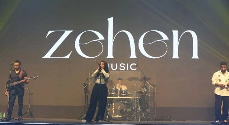 Zehen Band performing at a corporate event in Kochi