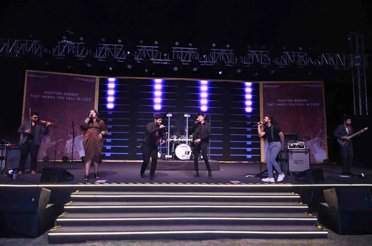 Pineapple Express performing at a corporate event in Bangalore Pineapple Express performing at a corporate event in Bangalore