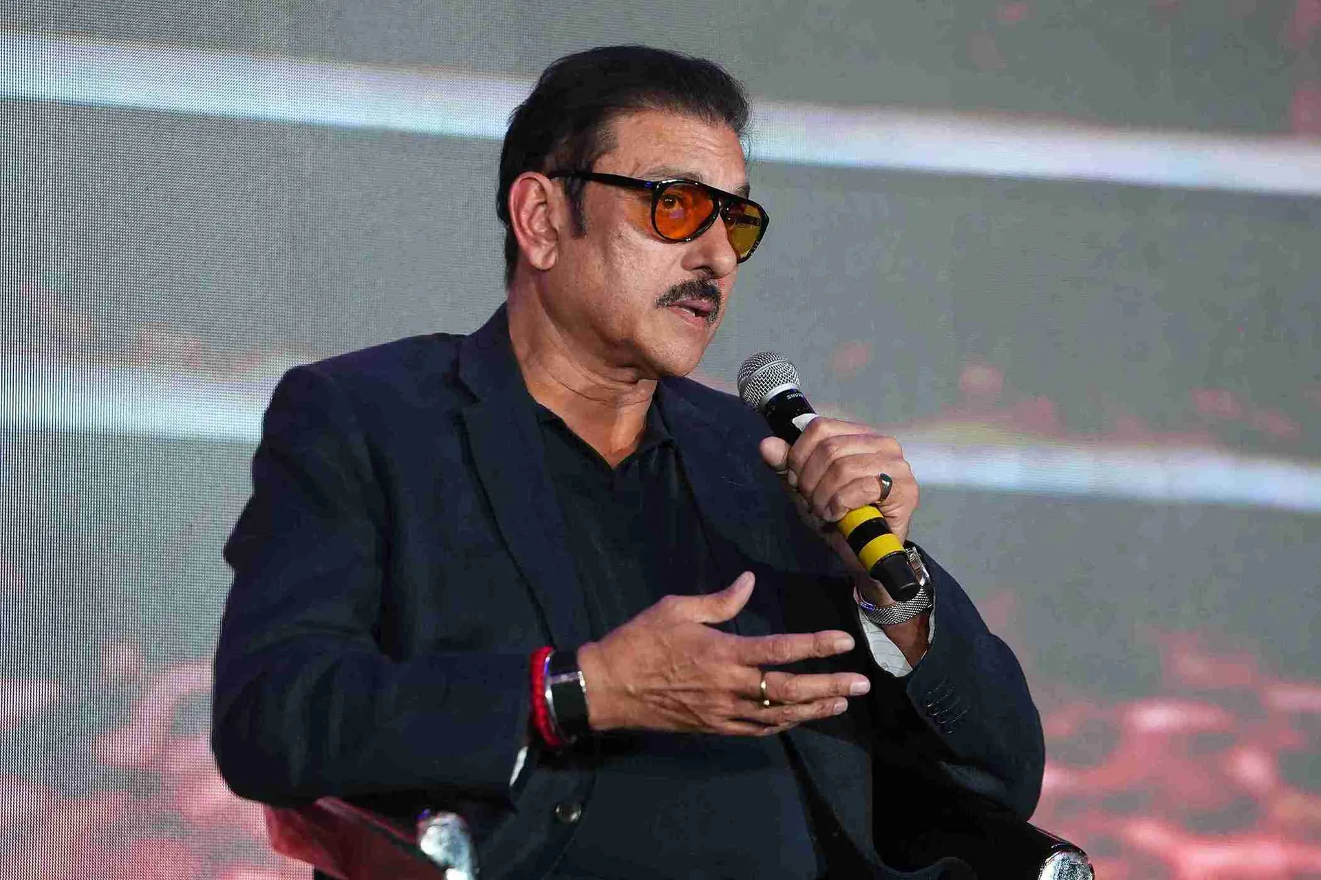 Ravi Shastri as a guest speaker at a corporate event in Mumbai Ravi Shastri as a guest speaker at a corporate event in Mumbai